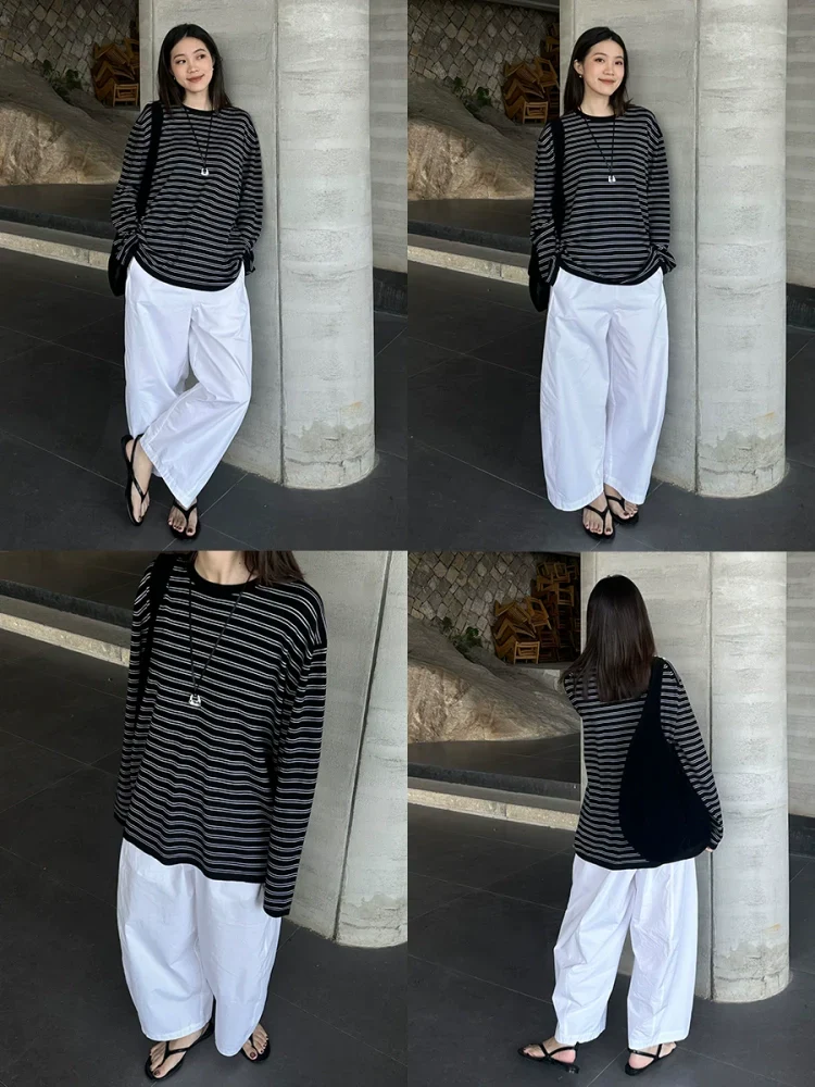 Striped Ultra-Fine Wool Loungewear Set - Image 3