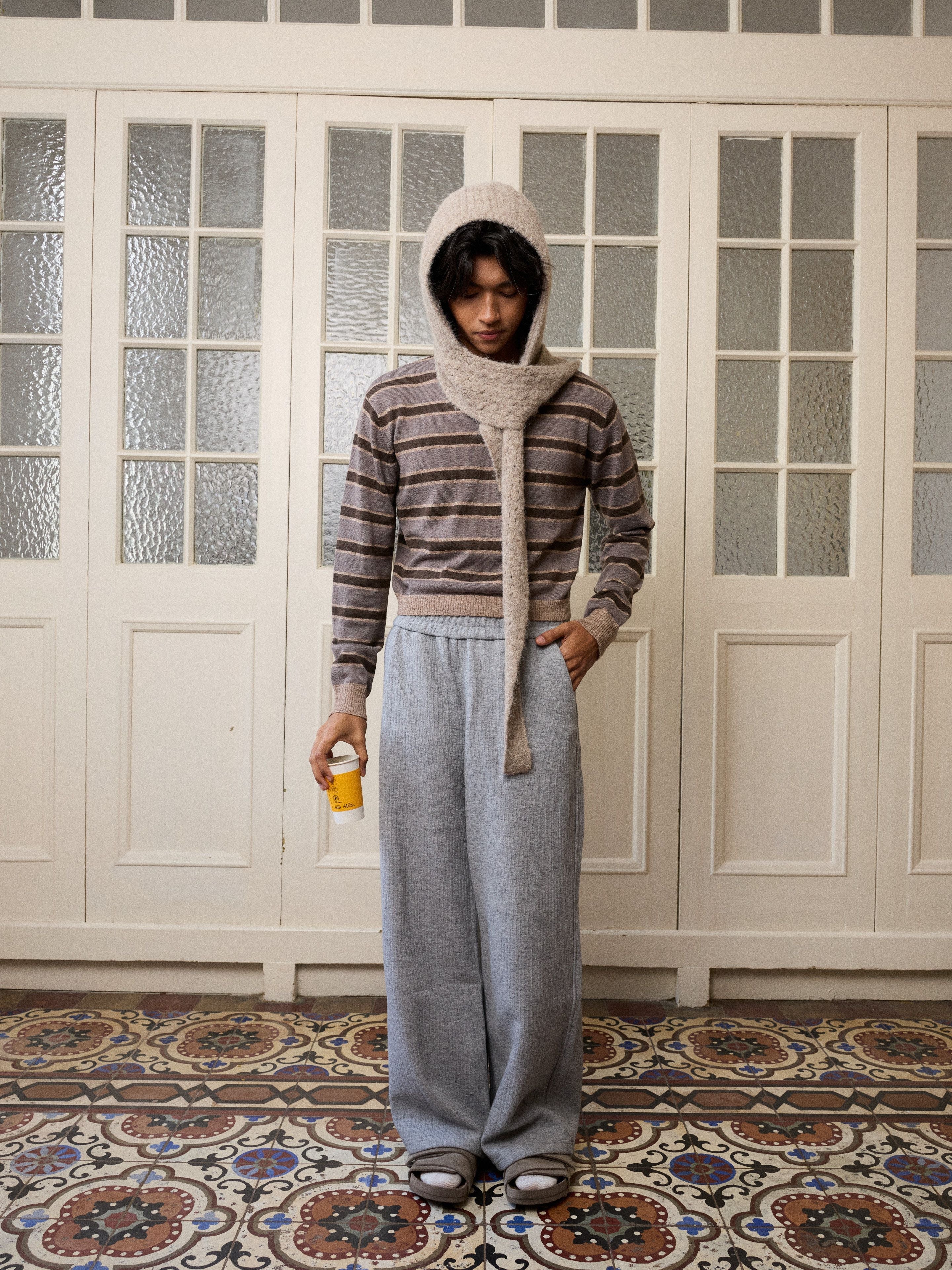 Striped V-Neck Sweater - Image 3