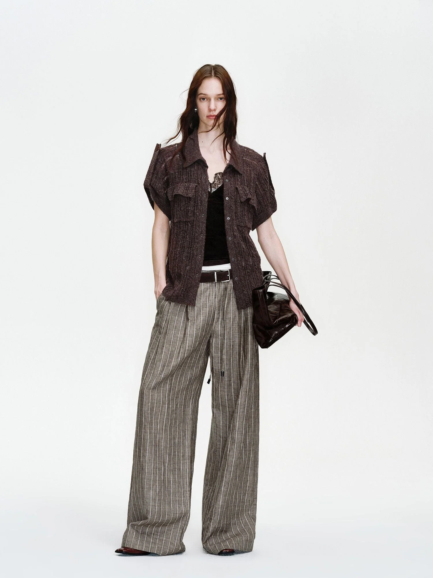 Striped Wide-Leg Pants - Image 2