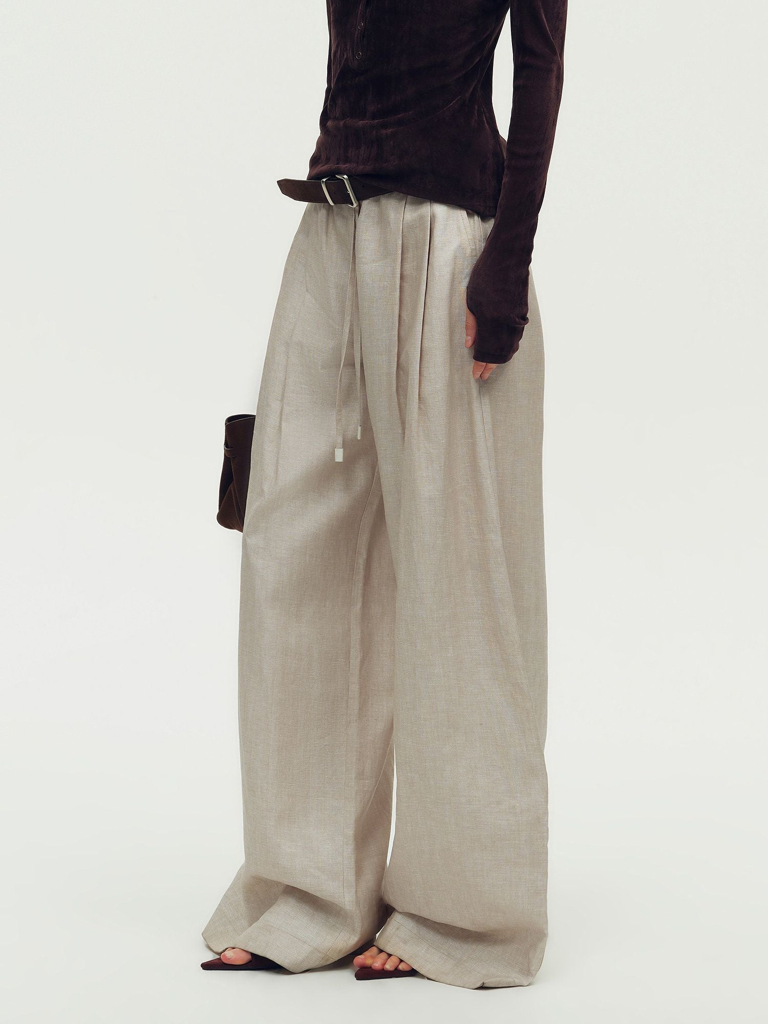 Striped Wide-Leg Pants - Image 3