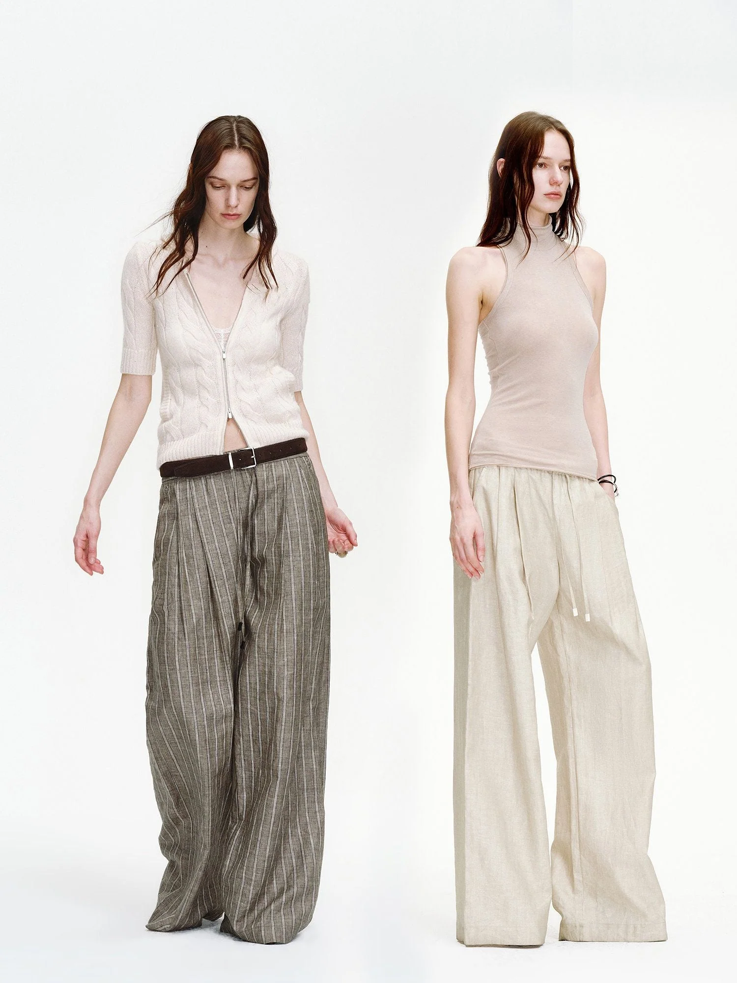 Striped Wide-Leg Pants - Image 5
