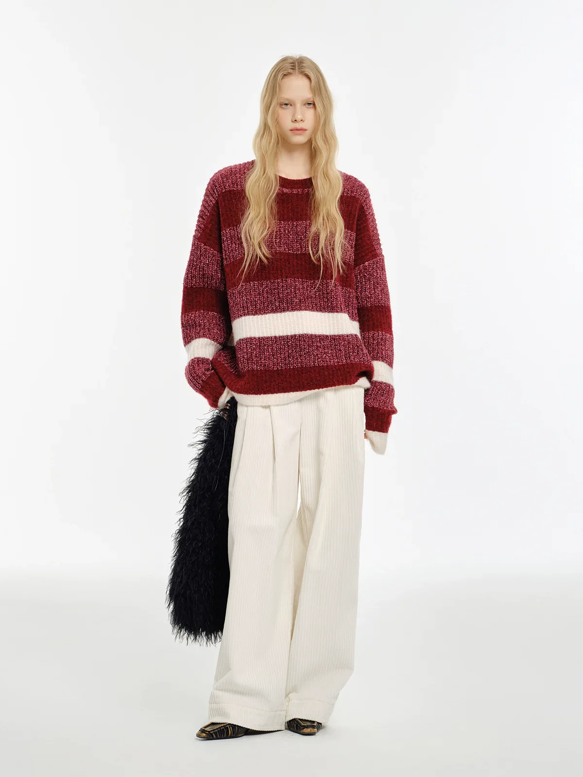 Striped Wool-Blend Crewneck Sweater - Image 3