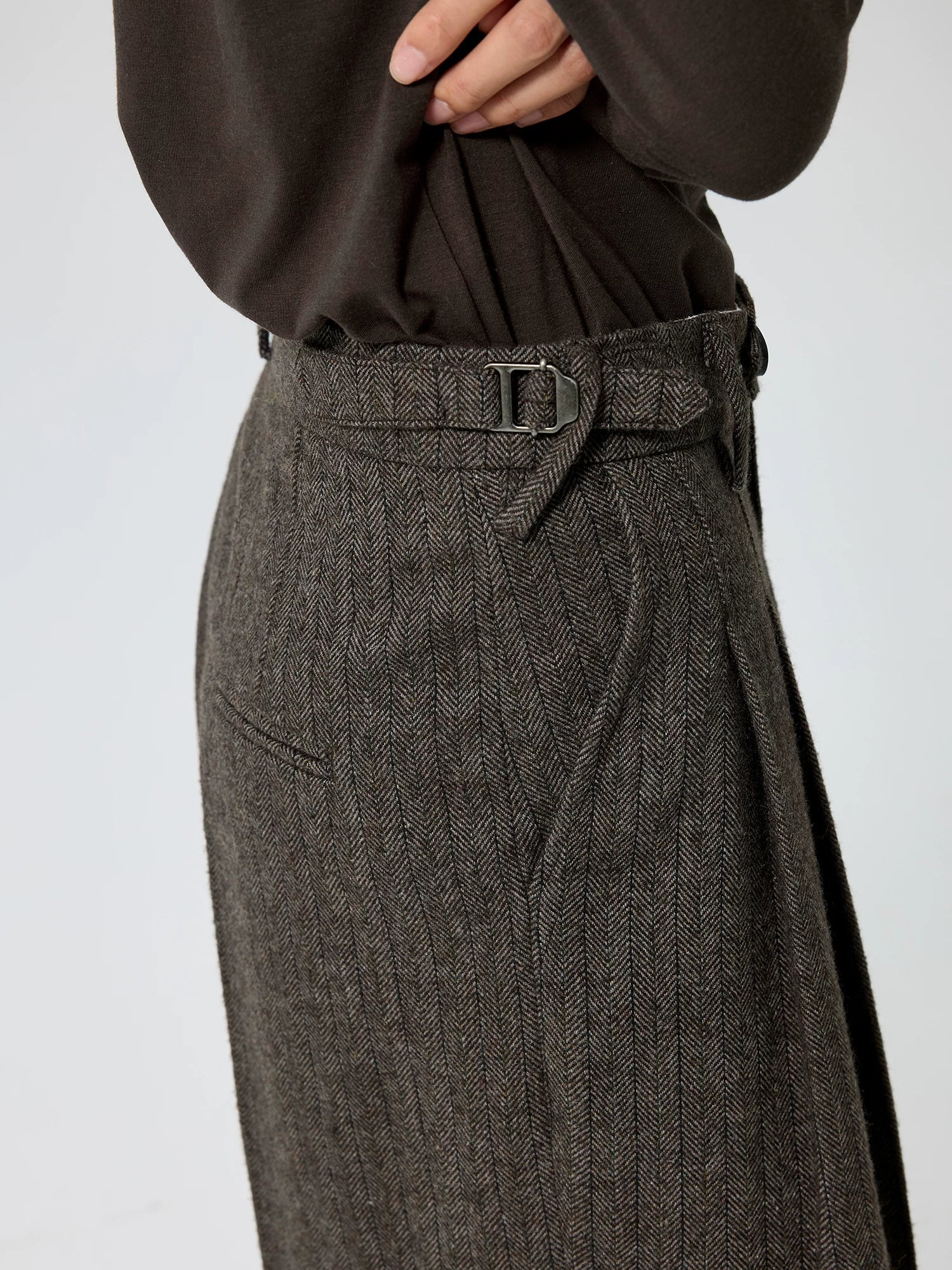 Striped Wool Tapered Trousers - Image 5