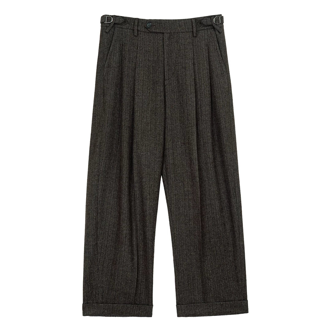 Striped Wool Tapered Trousers - Image 6