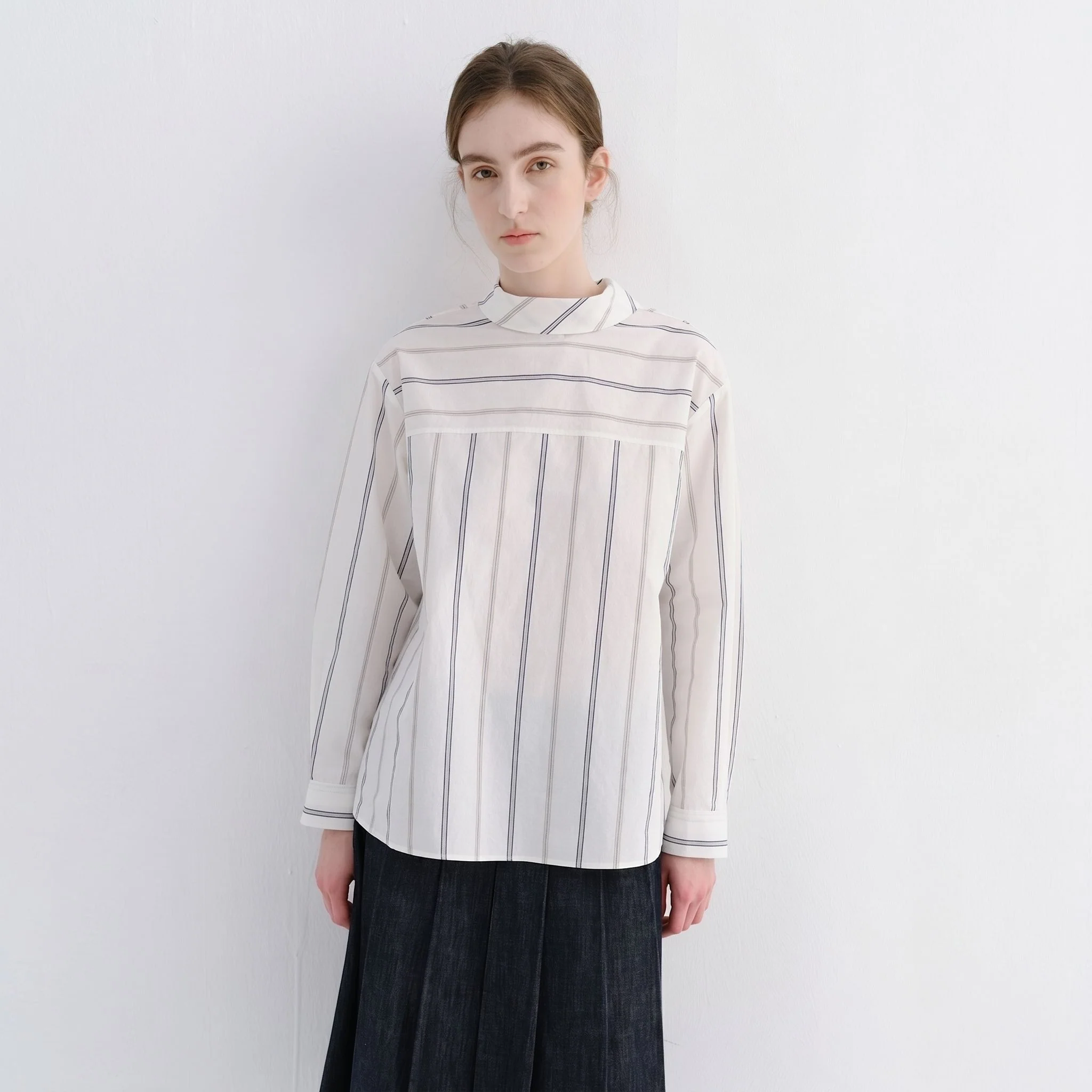 Striped Yoke Blouse - Image 6