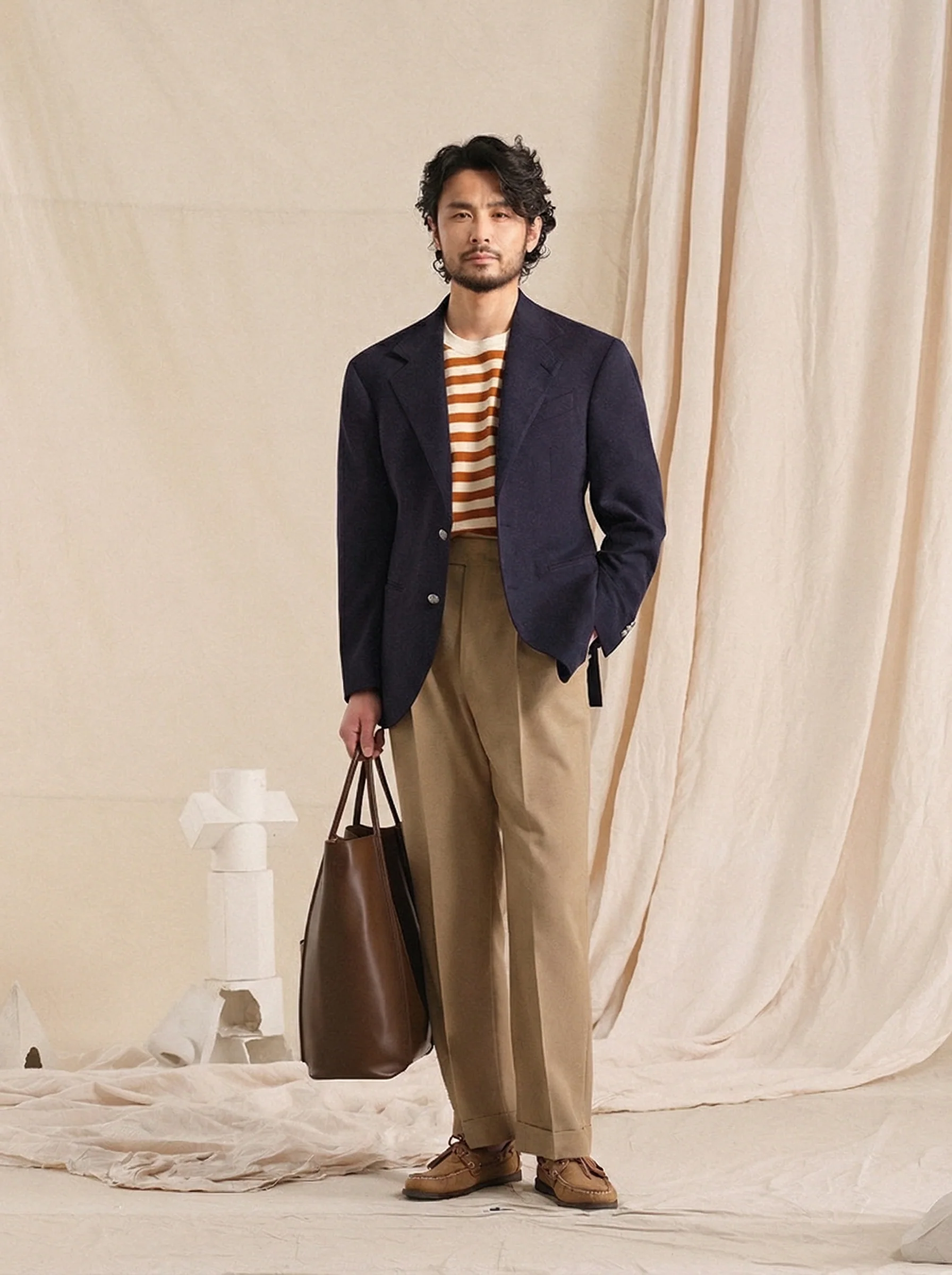 Strong-Twist Linen-Blend Blazer - Image 4