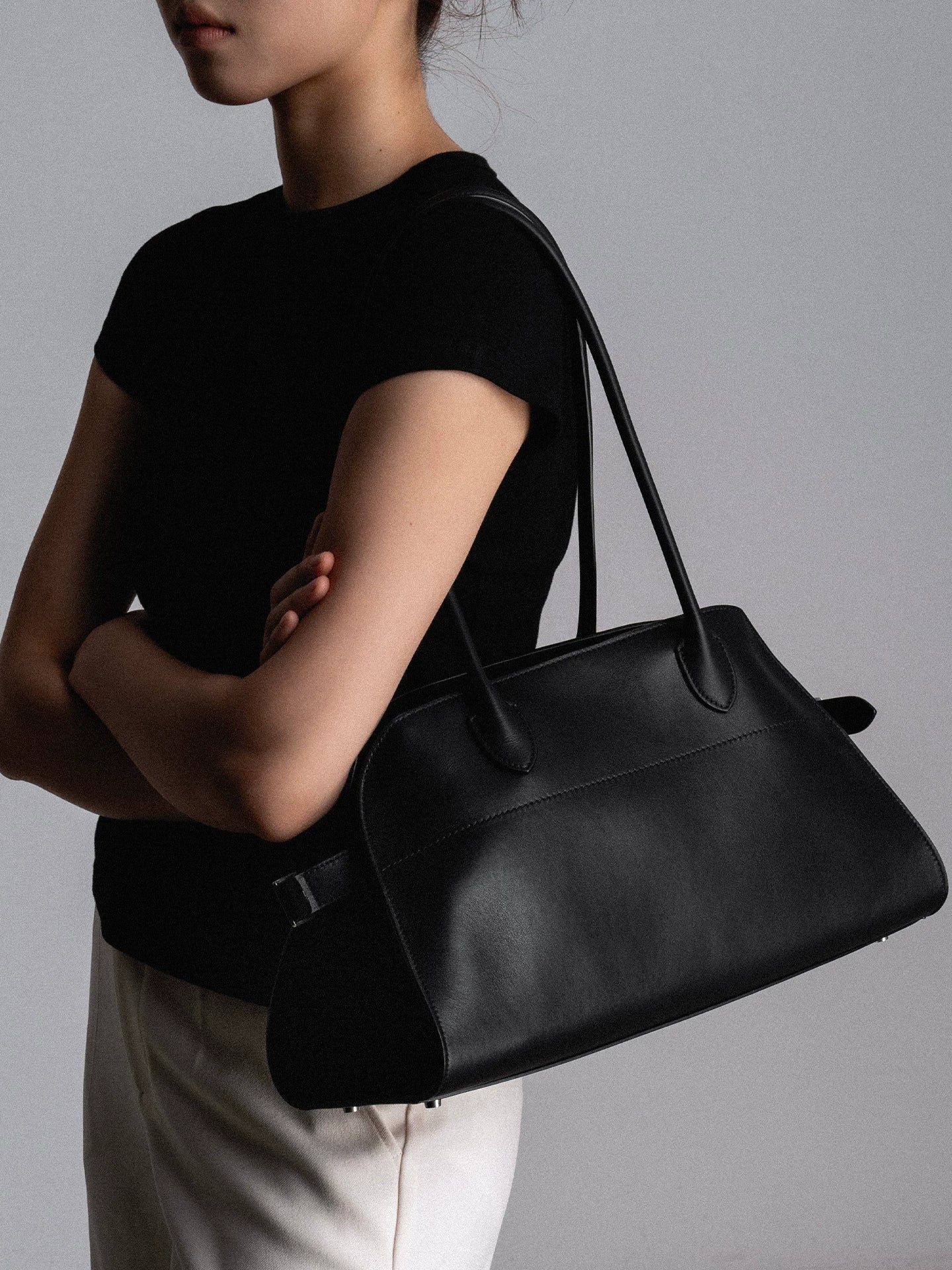 Structured Leather Tote