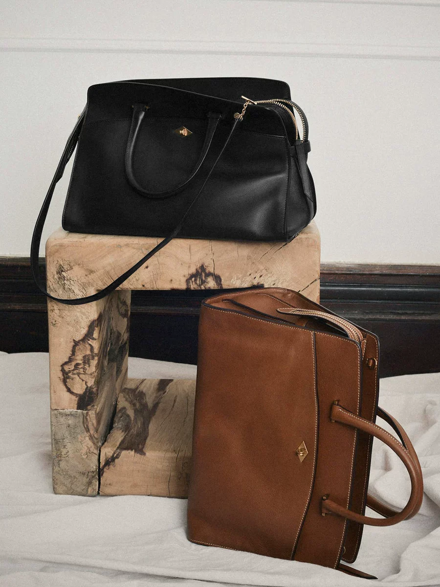 Structured Leather Tote