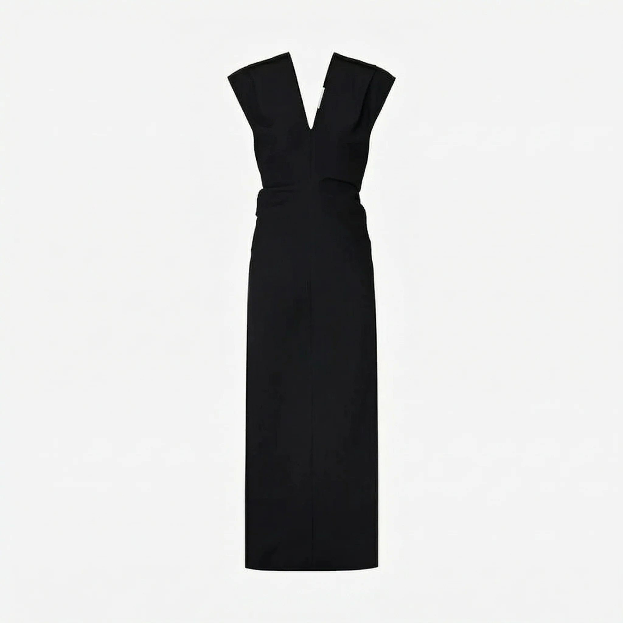 Structured V-Neck Maxi Dress - Image 5