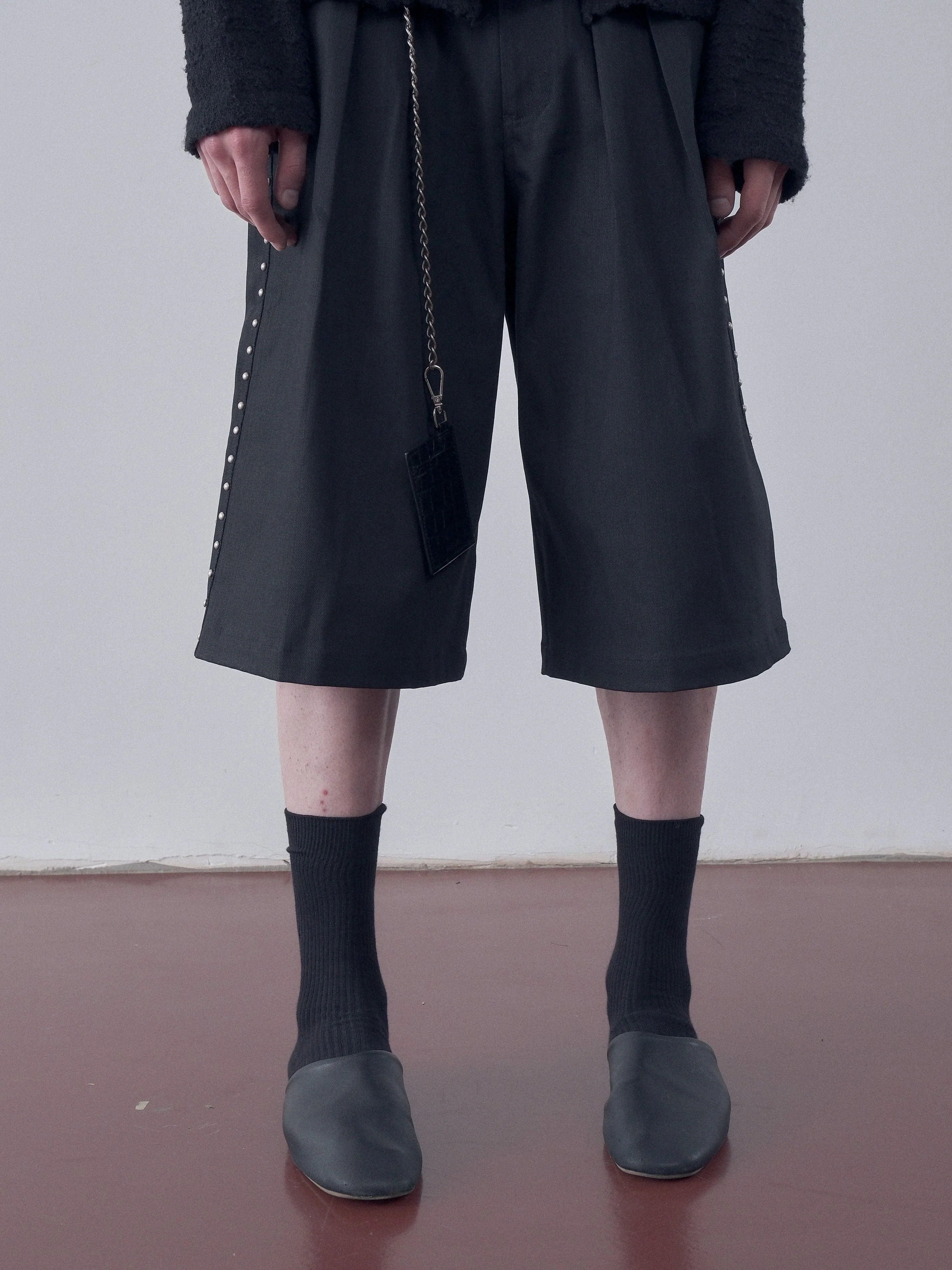 Stud Trim Culottes