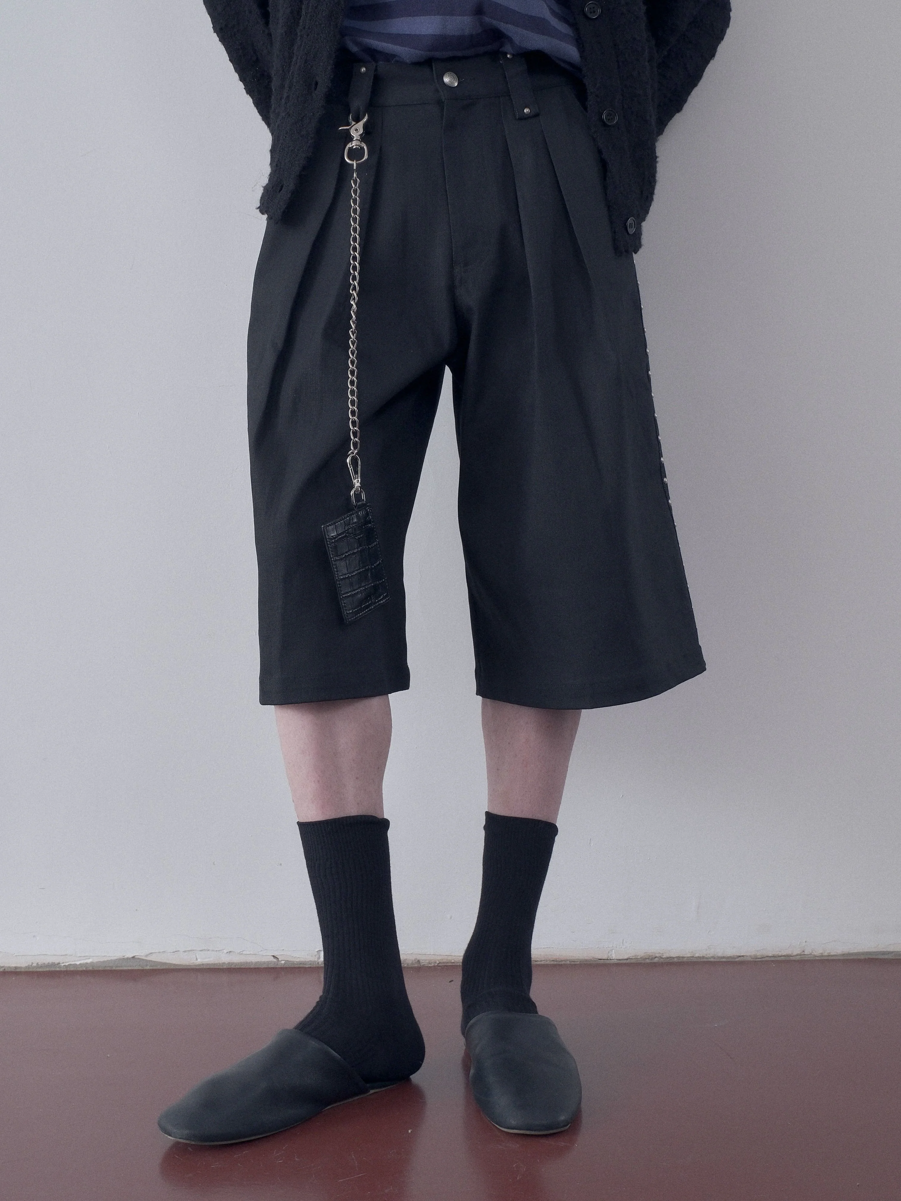 Stud Trim Culottes - Image 7