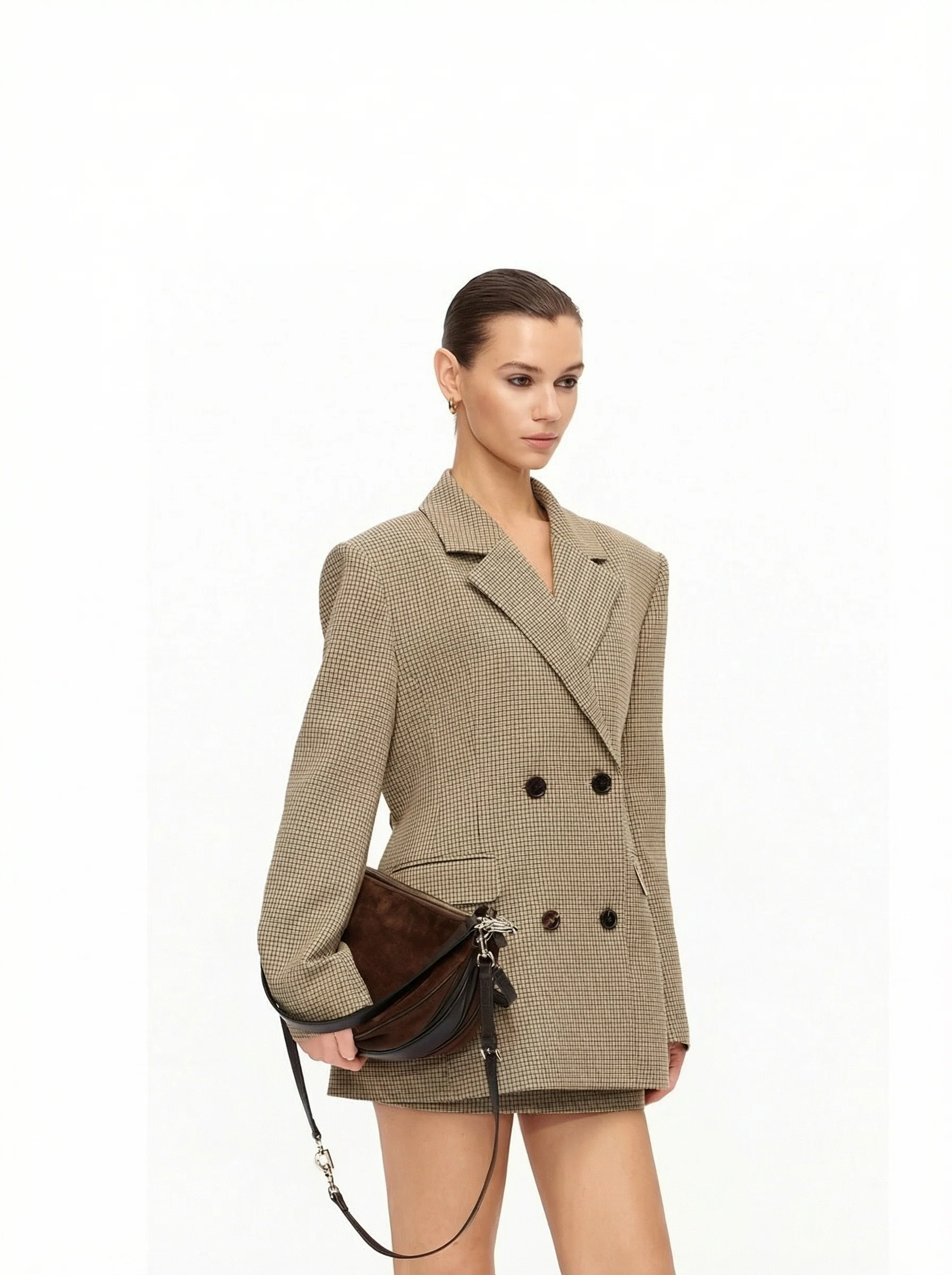 Suede Accordion Shoulder Bag - Image 2
