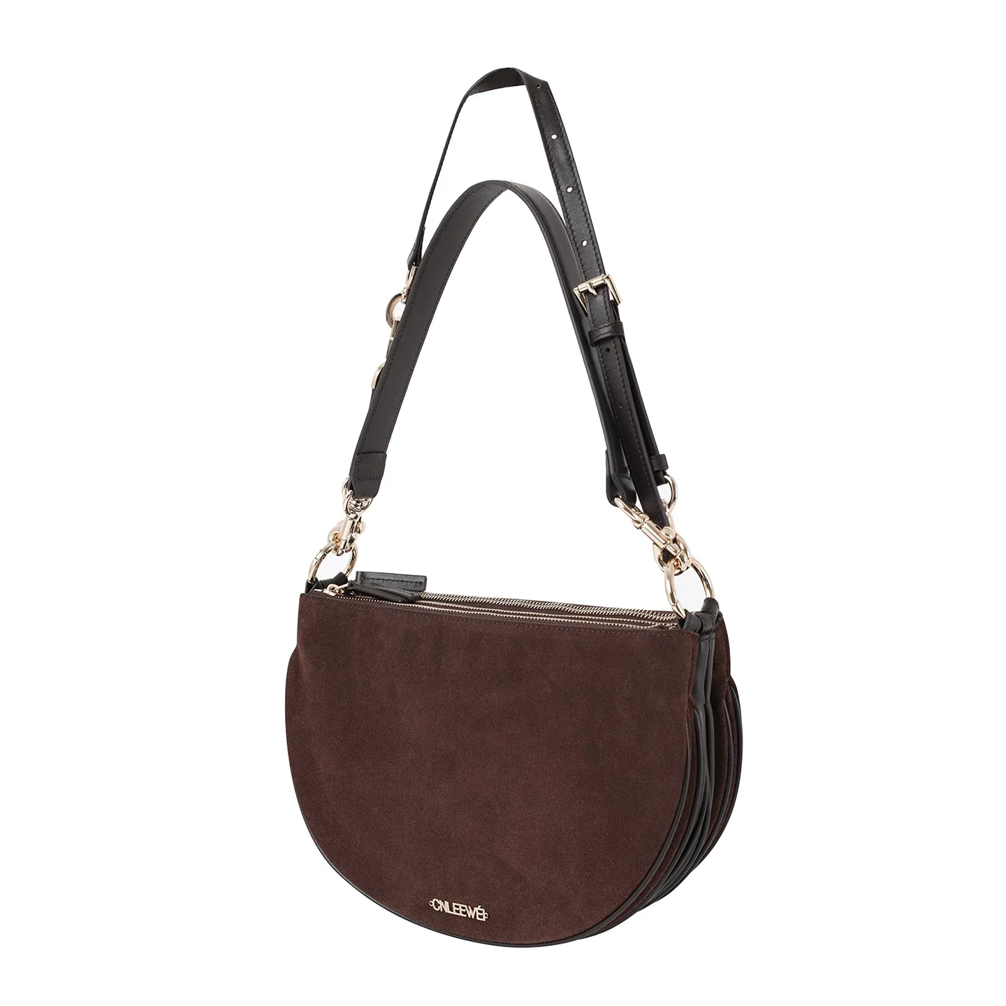 Suede Accordion Shoulder Bag - Image 4