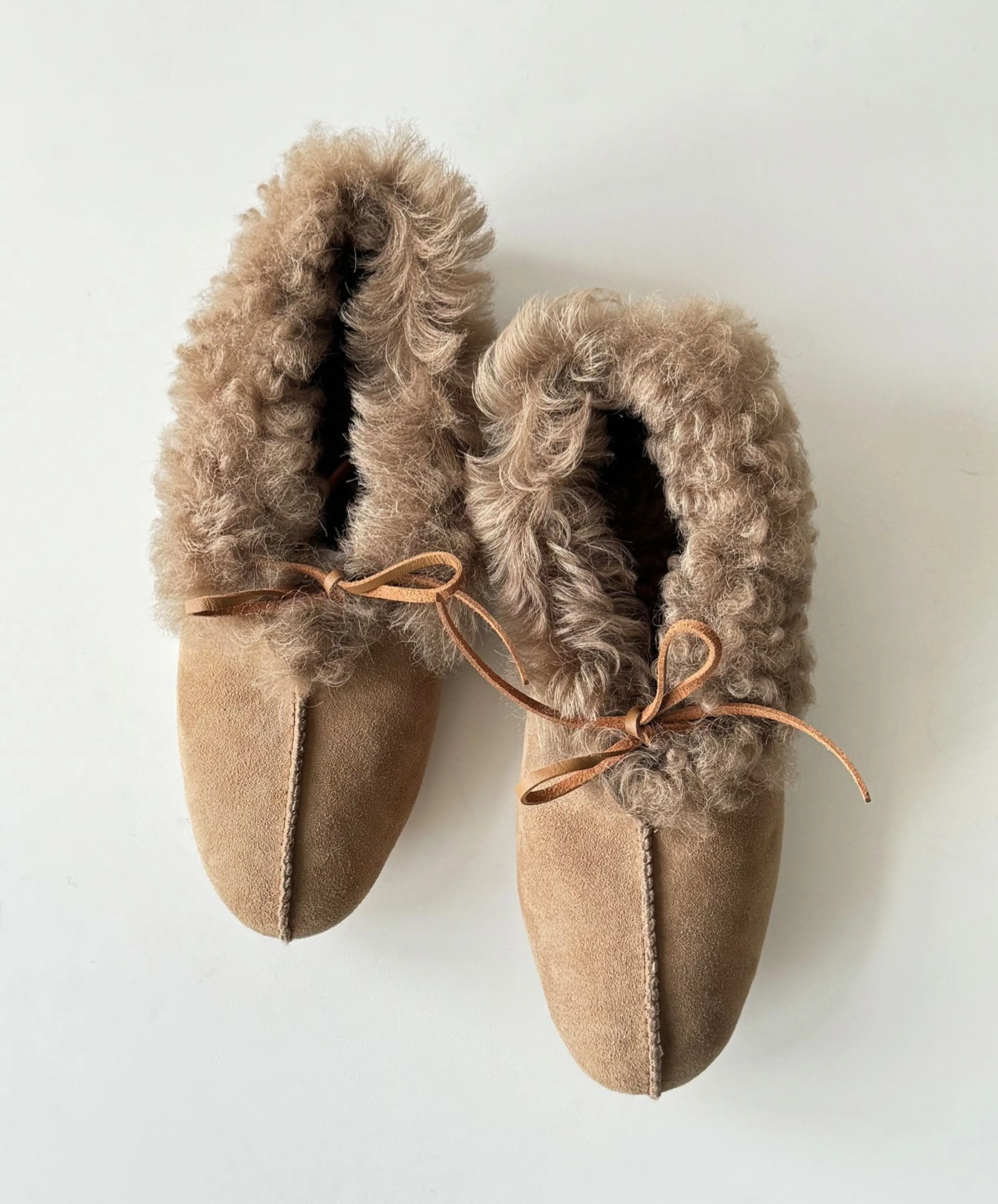 Suede and Fur Low-Top Slippers - Image 3