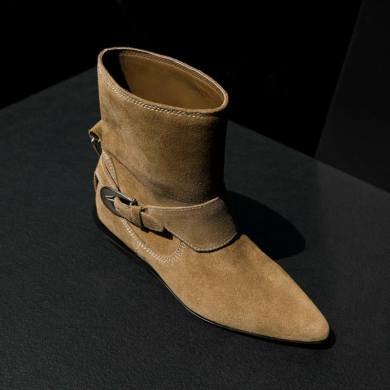 Suede Ankle Boots - Image 4