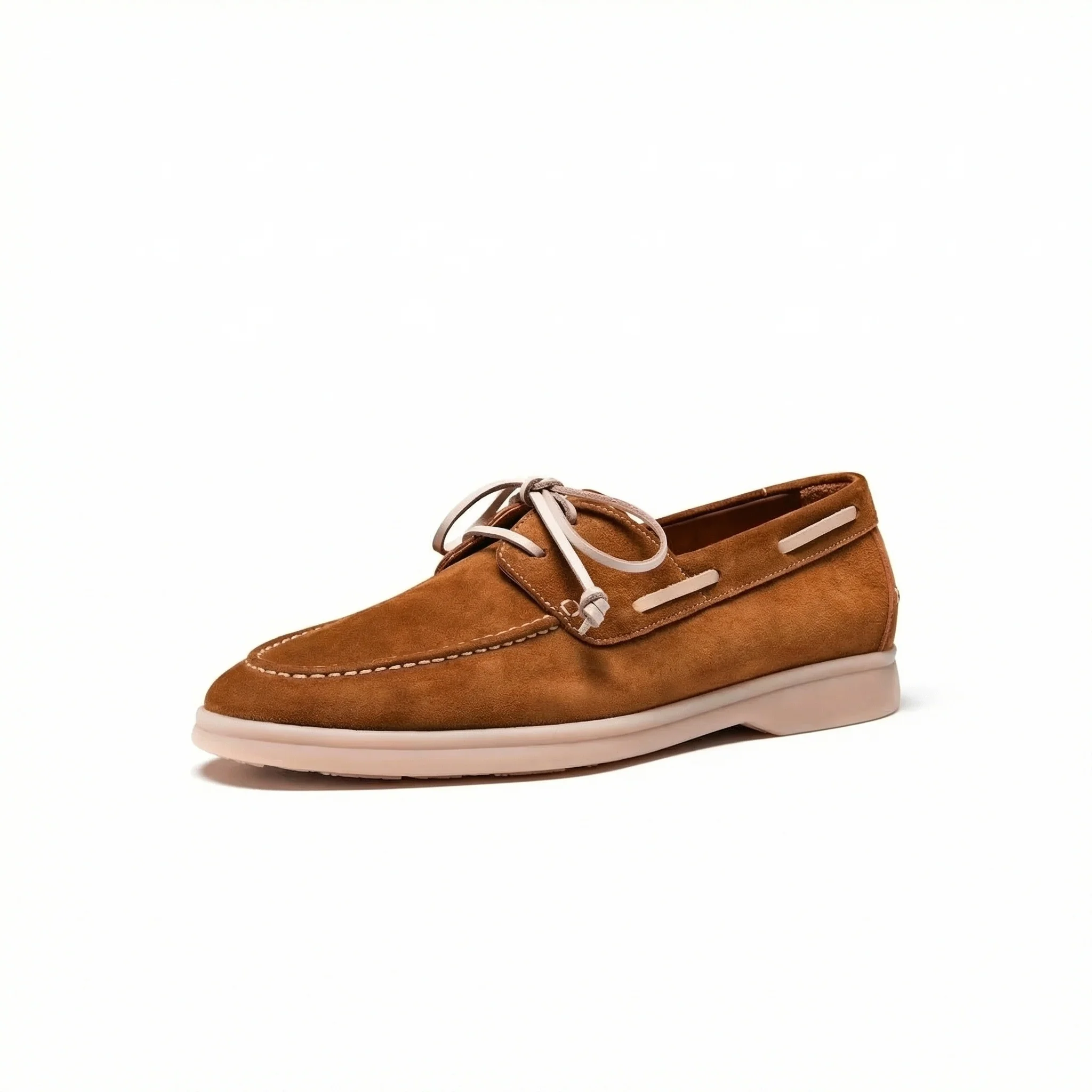 Suede Boat Loafers