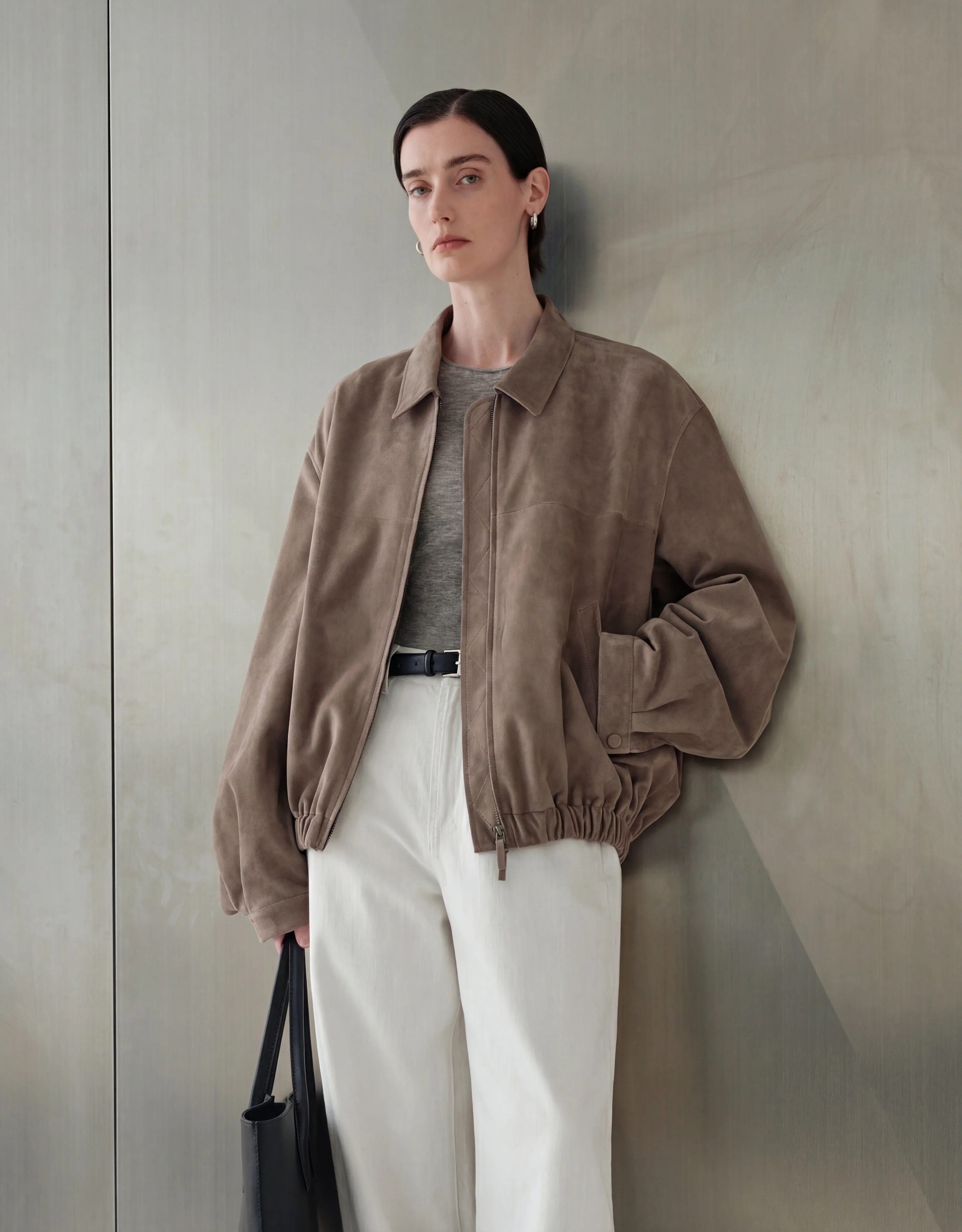 Suede Bomber Jacket - Image 2