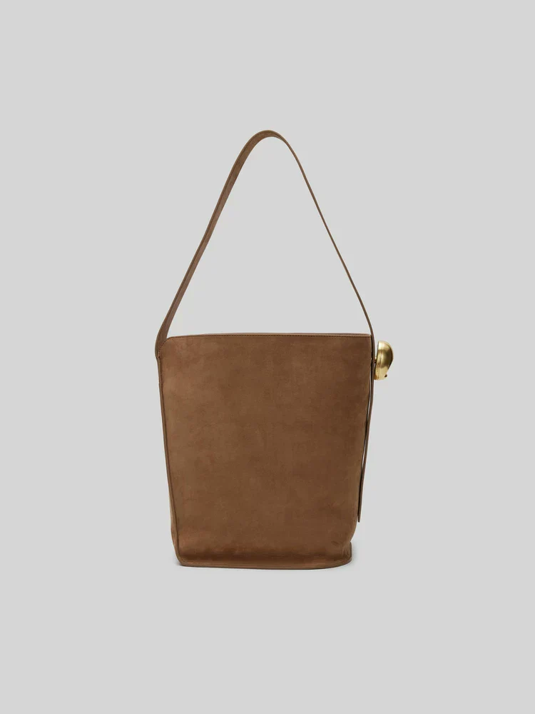 Suede Bucket Bag - Image 5