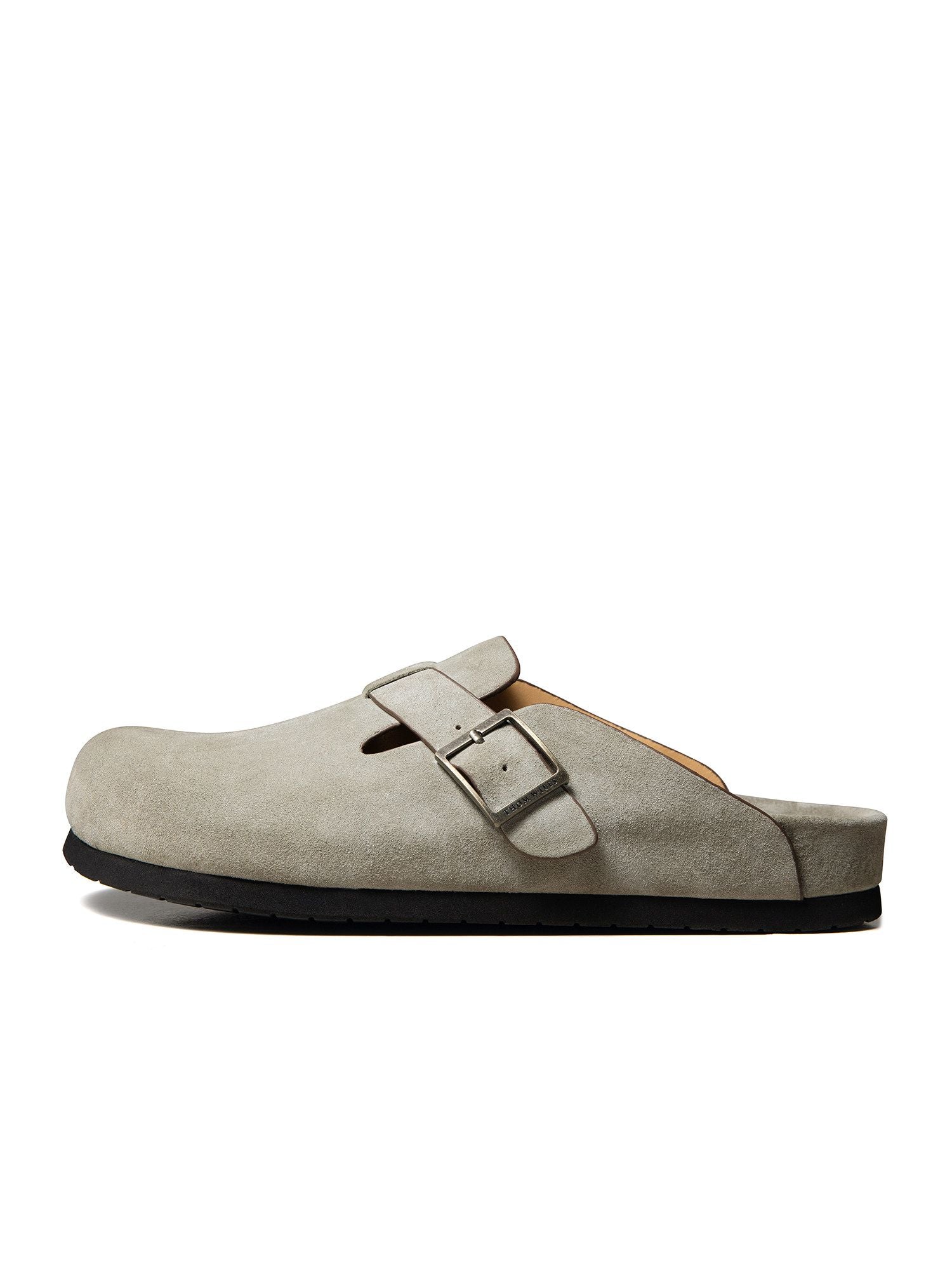 Suede Buckle Clogs - Image 2