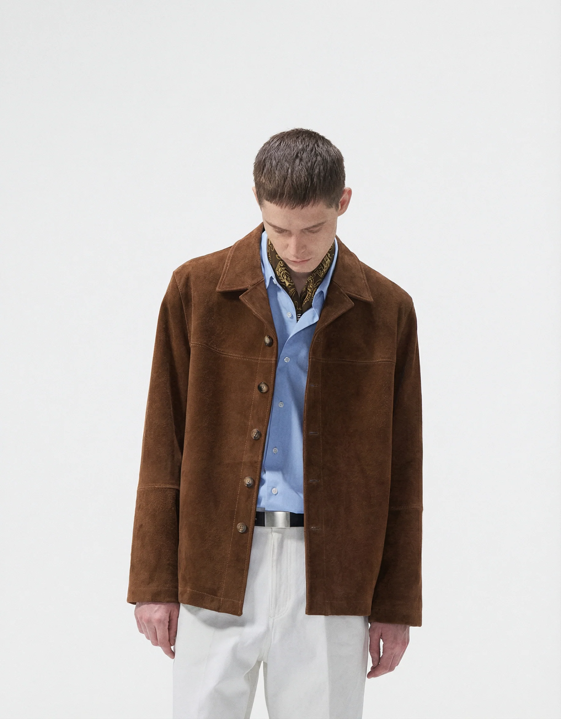 Suede Button Jacket - Image 3