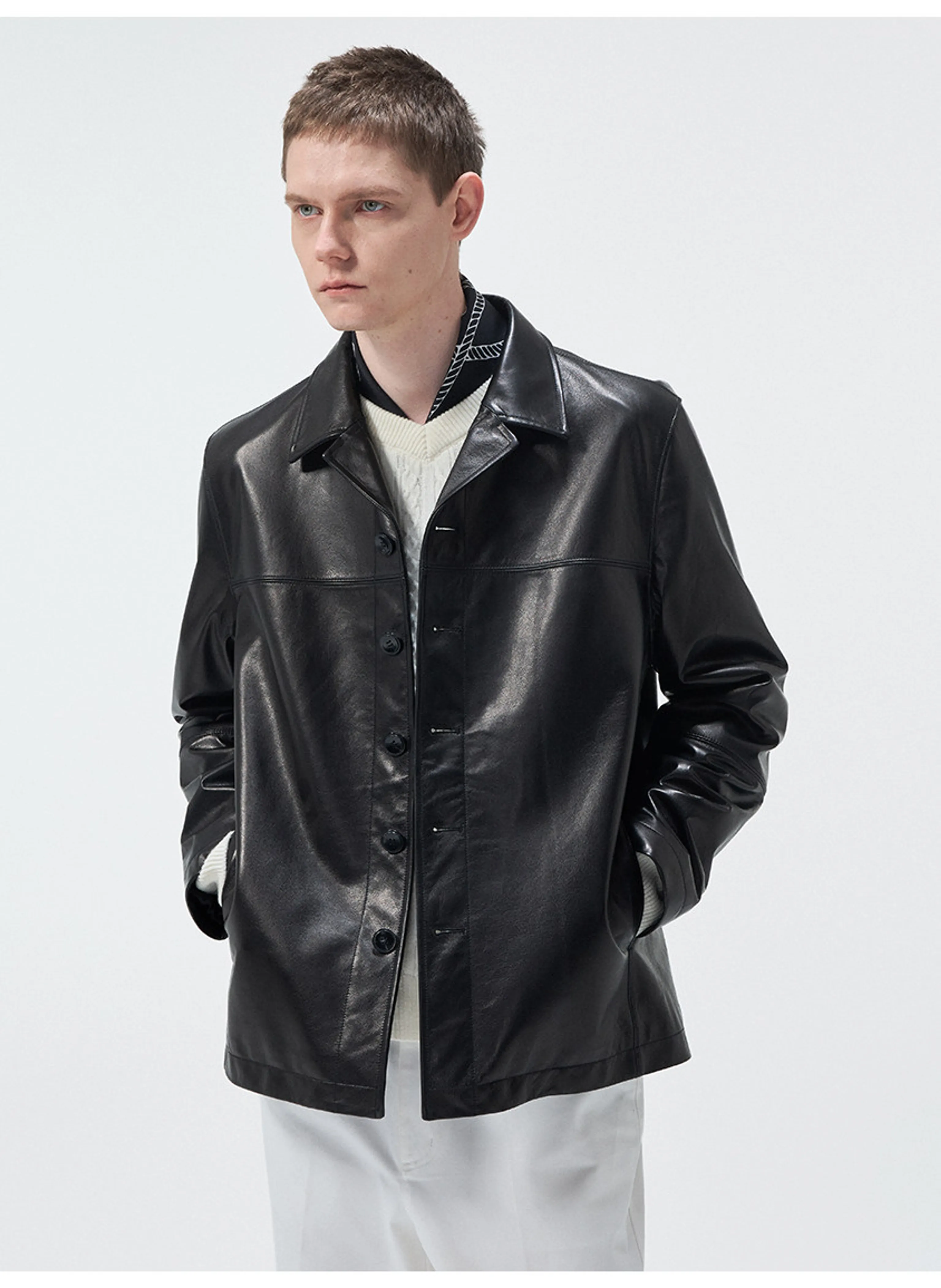 Suede Button Jacket - Image 5