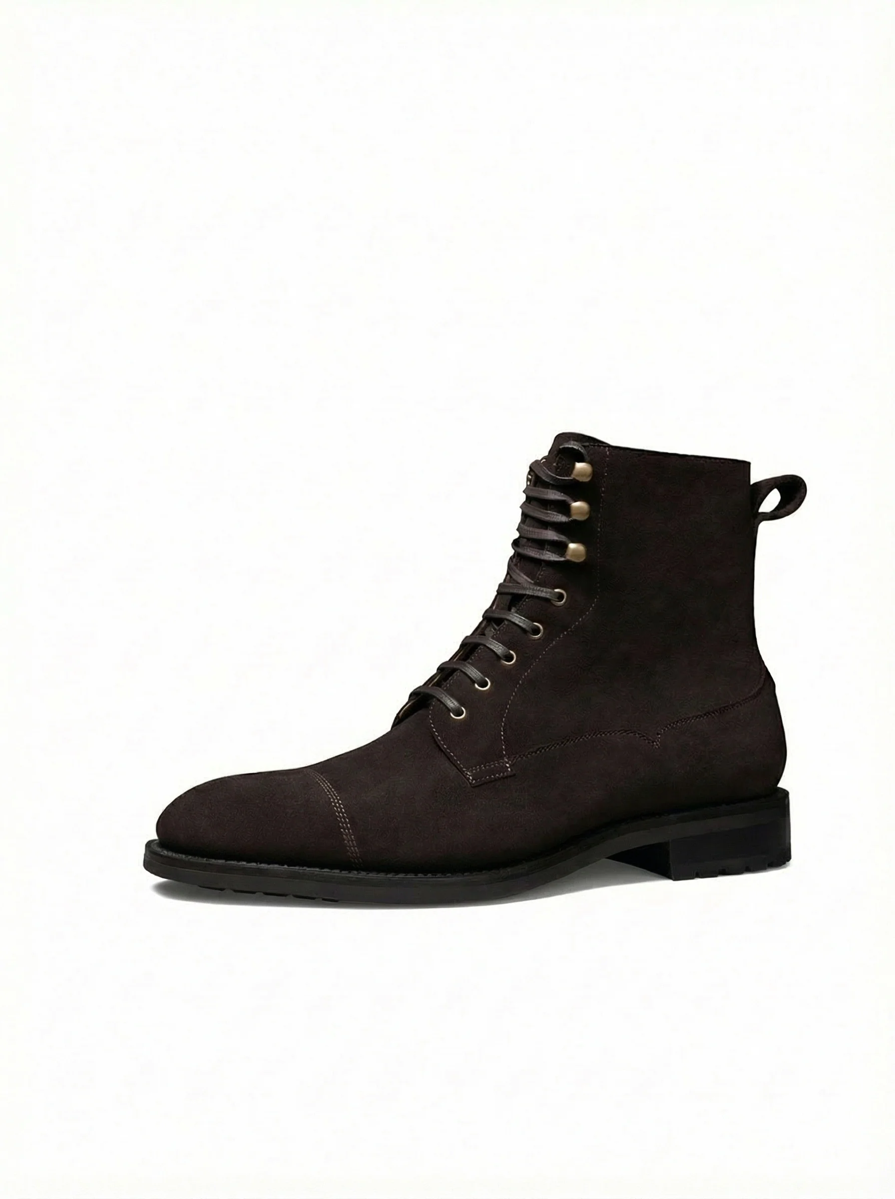 Suede Cap-Toe Goodyear-Welt Boots