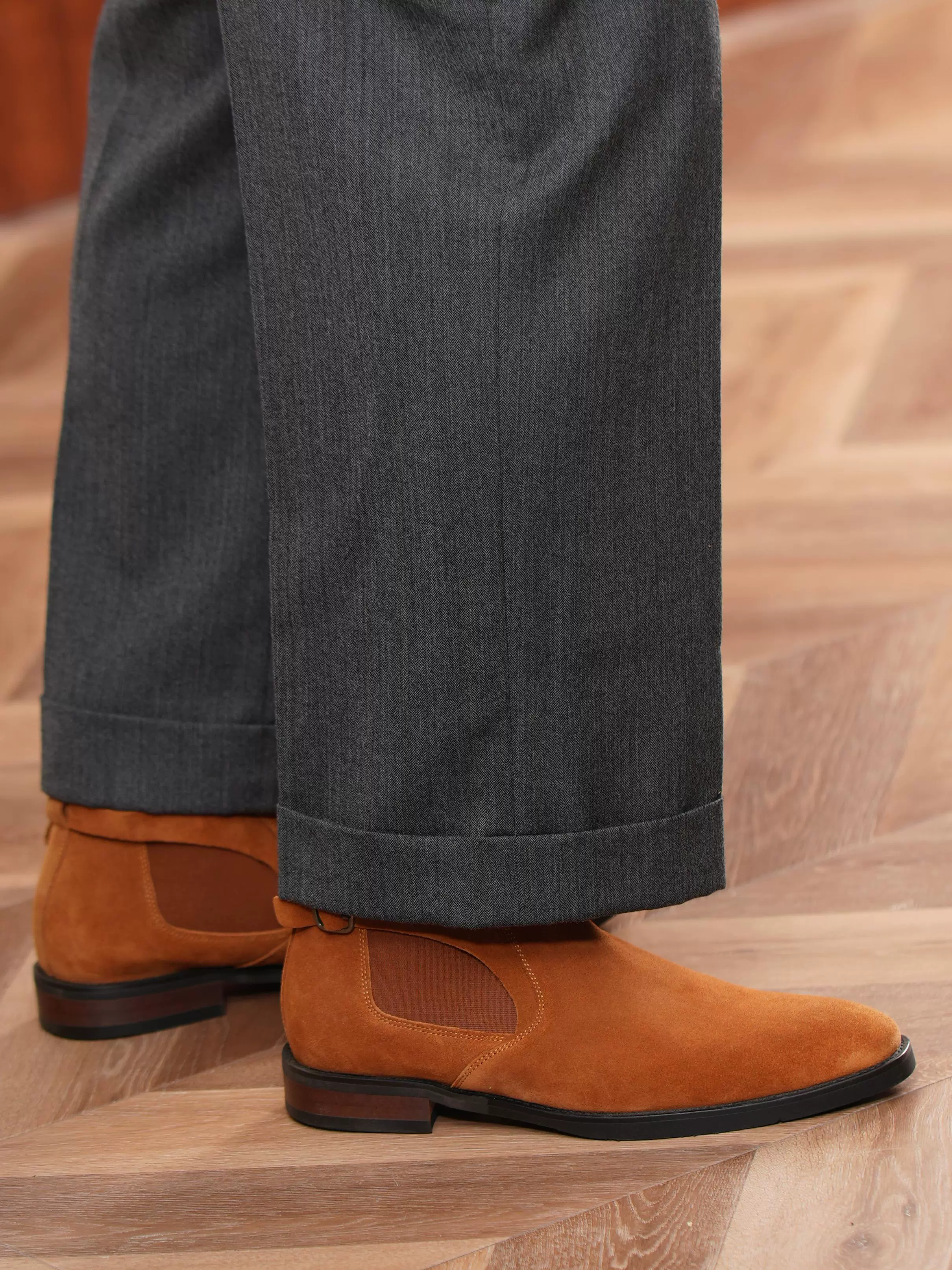 Suede Chelsea Jodhpur Boots - Image 2