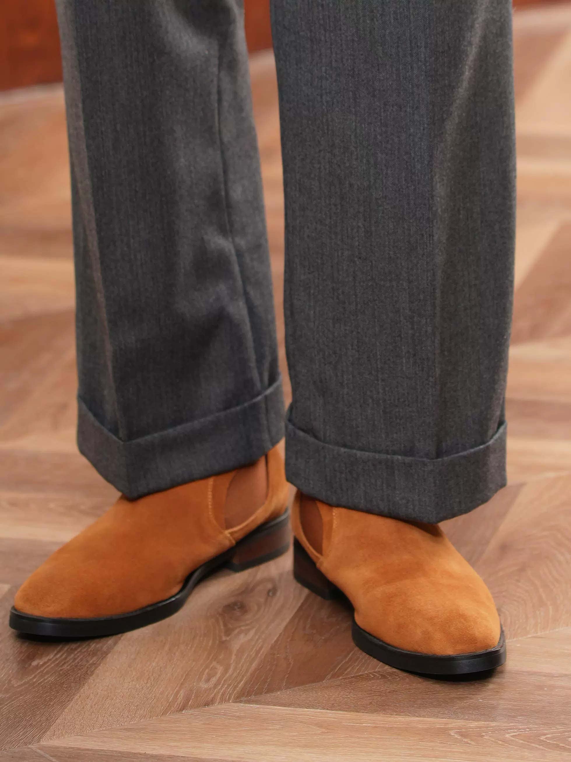 Suede Chelsea Jodhpur Boots - Image 3