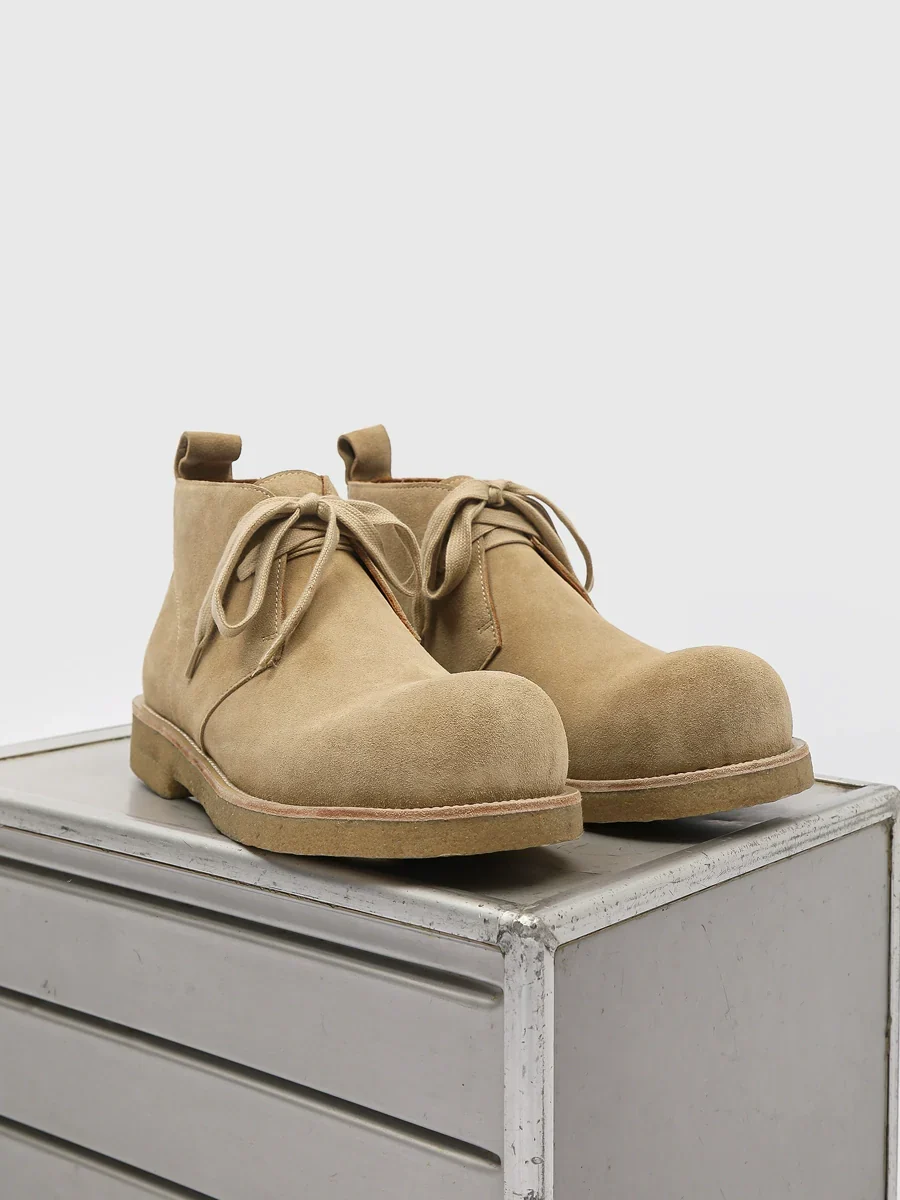 Suede Crepe Chukka Boots - Image 3
