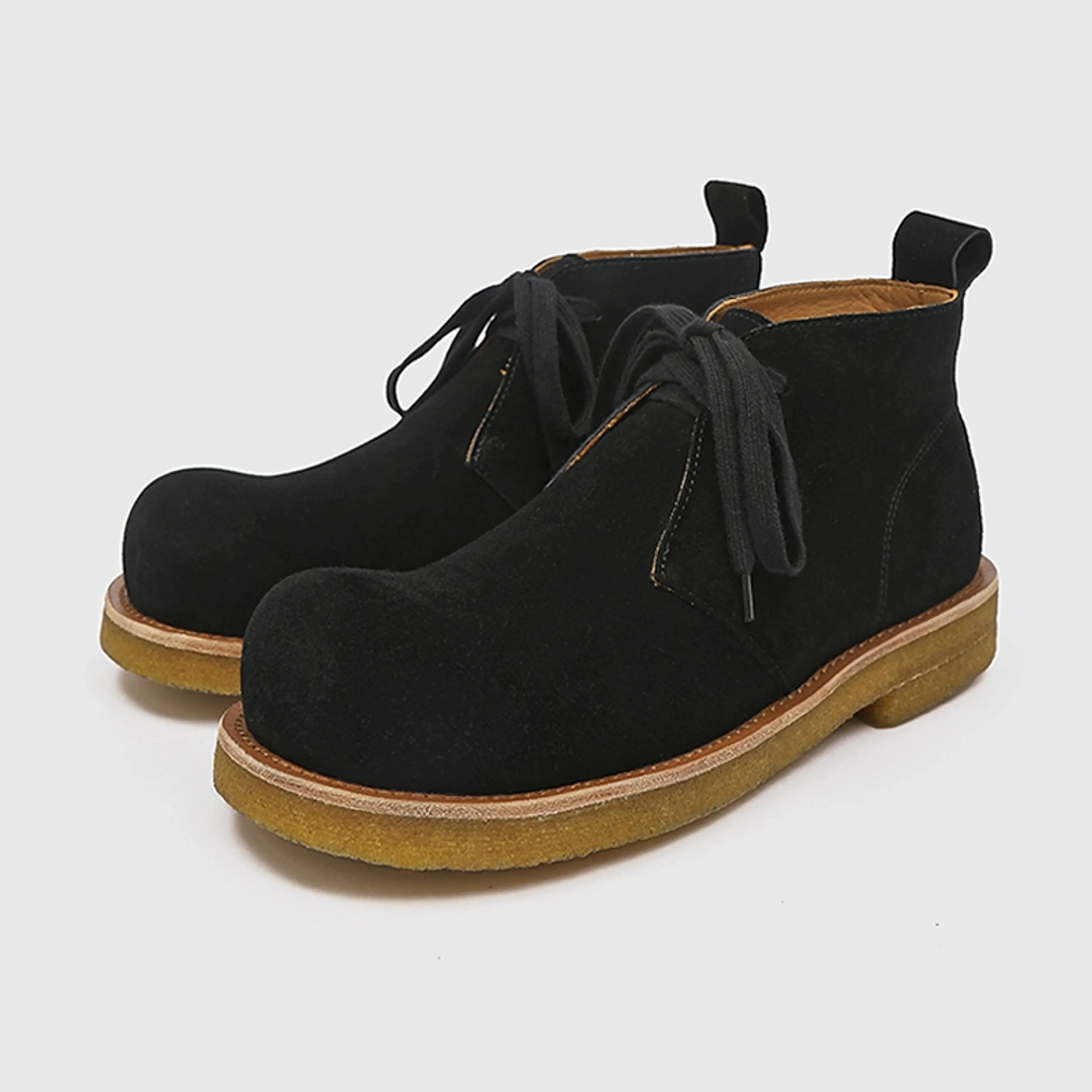 Suede Crepe Chukka Boots - Image 6