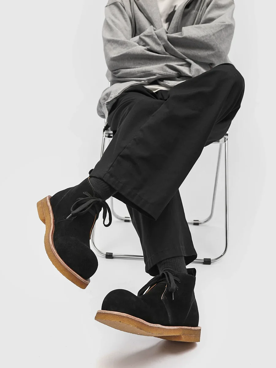Suede Crepe Chukka Boots - Image 7