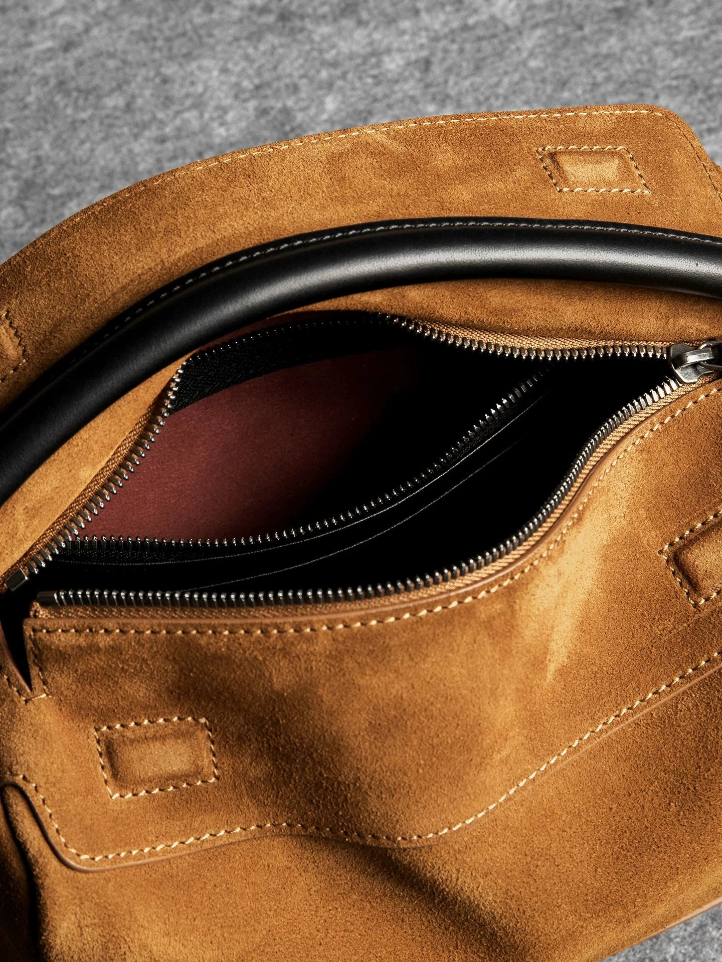 Suede Crossbody Bag - Image 3