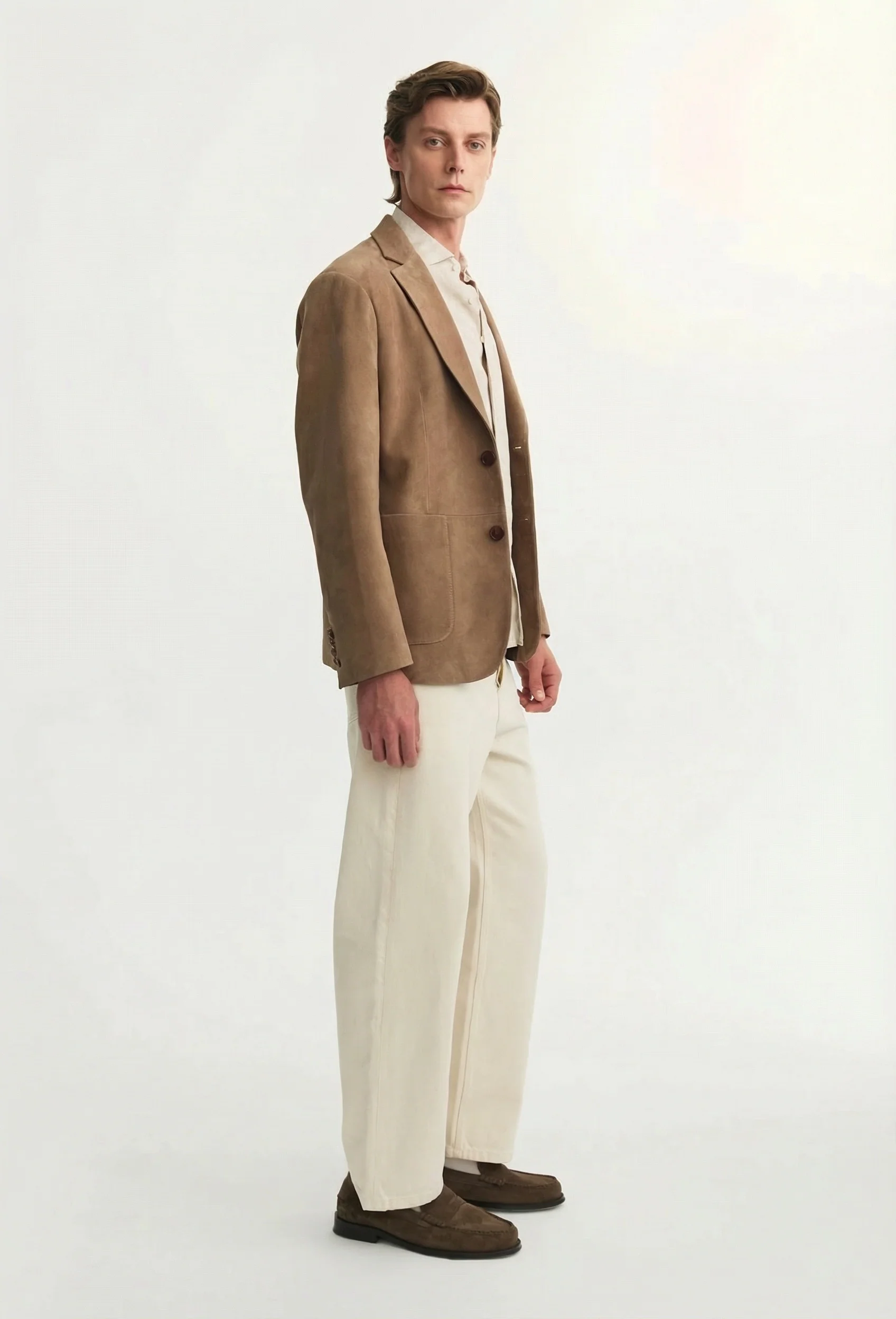 Suede-Effect Blazer - Image 4