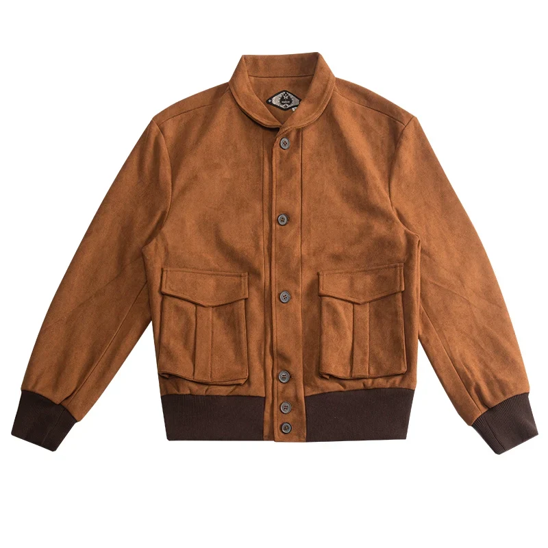 Suede-Effect Utility Bomber Jacket - Image 6