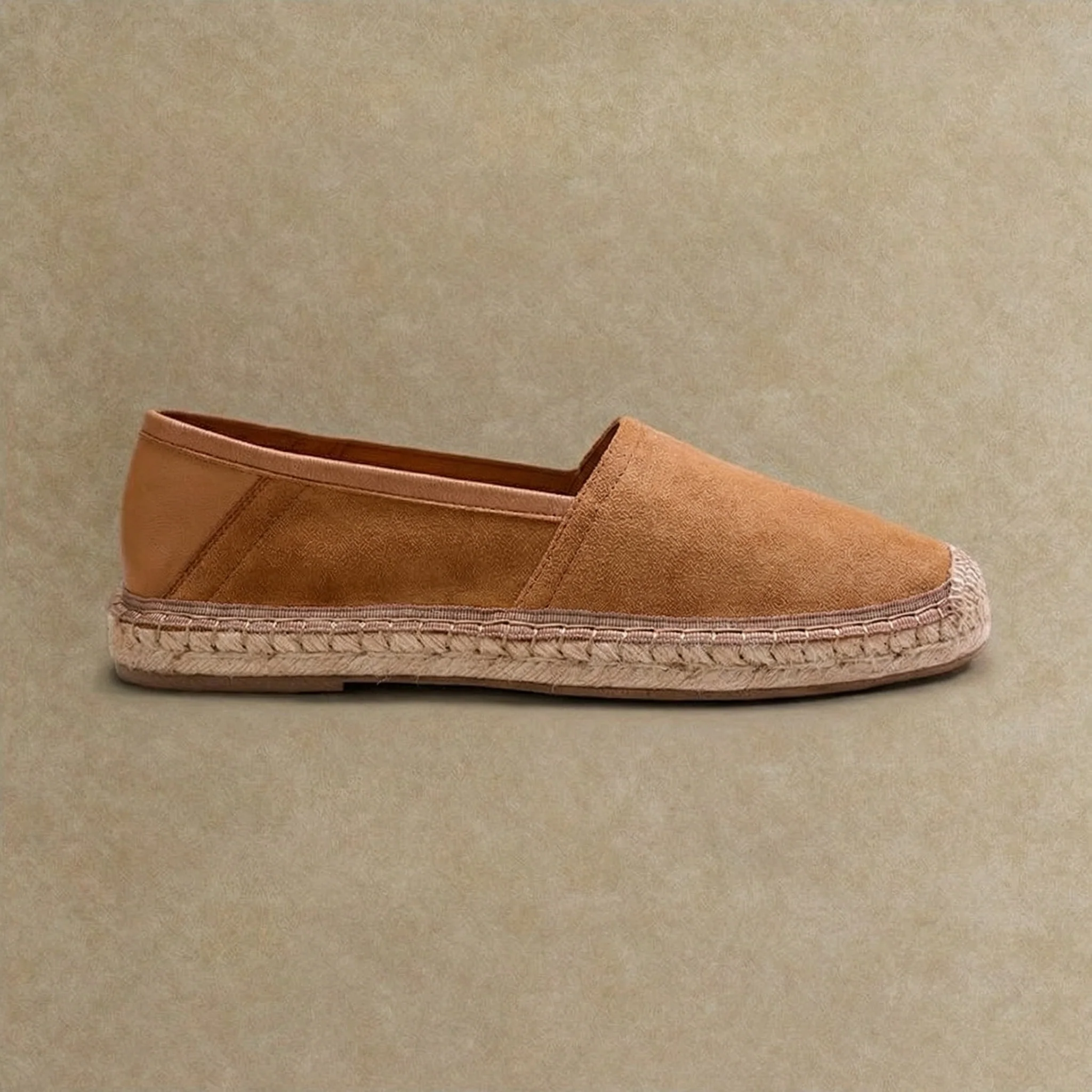 Suede Espadrille Slip-Ons