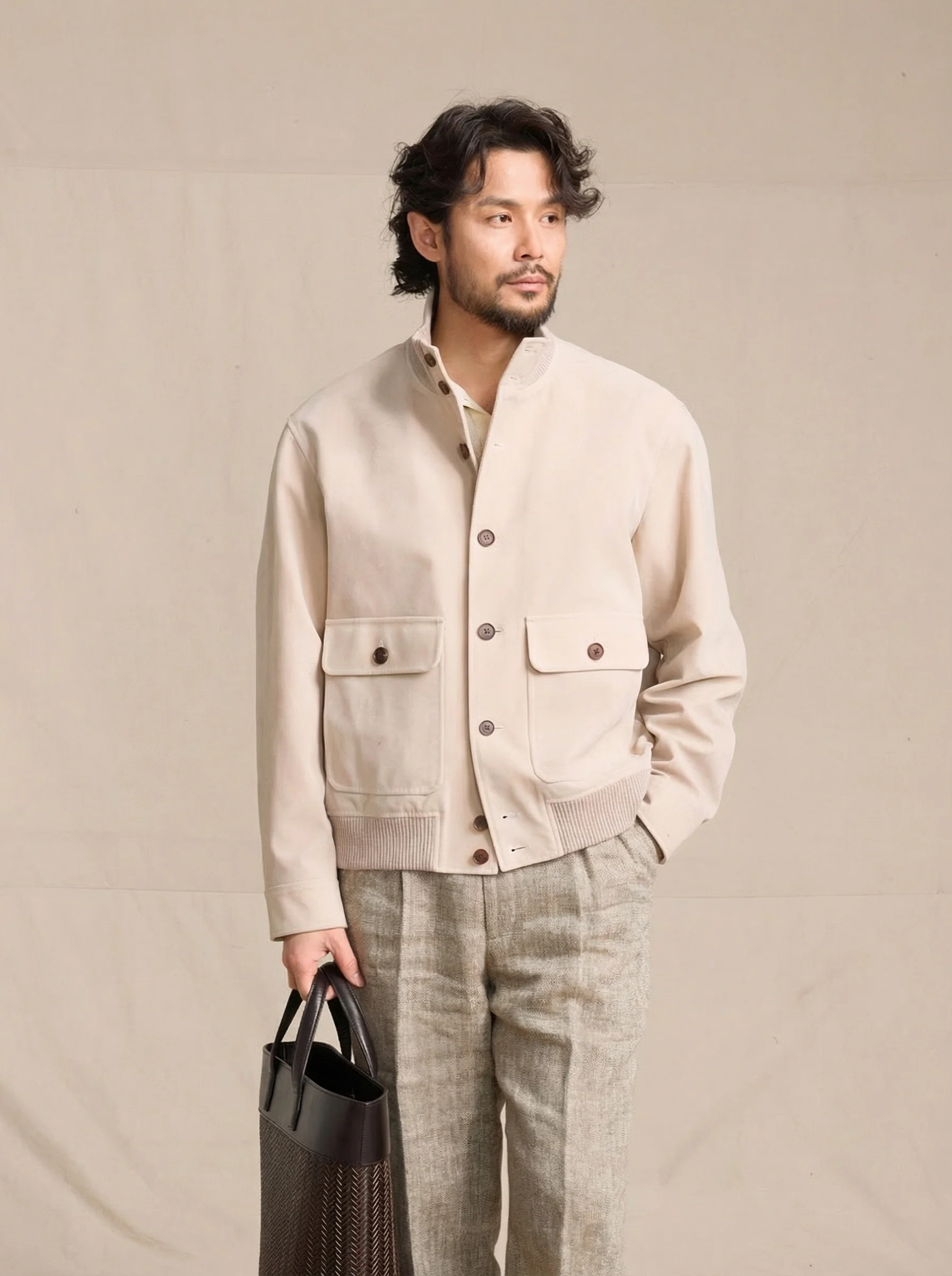 Suede Flight Jacket