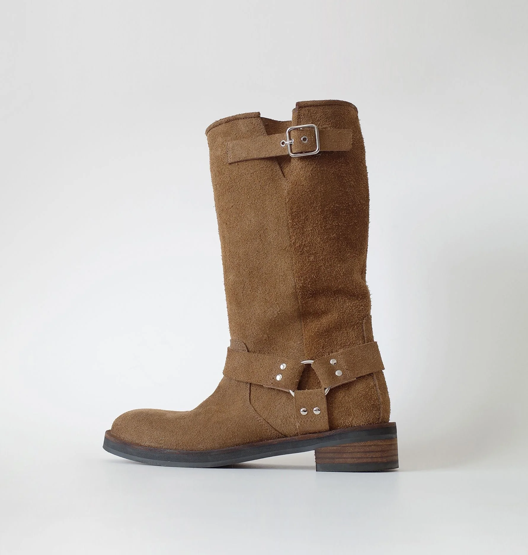 Suede Knight Boots