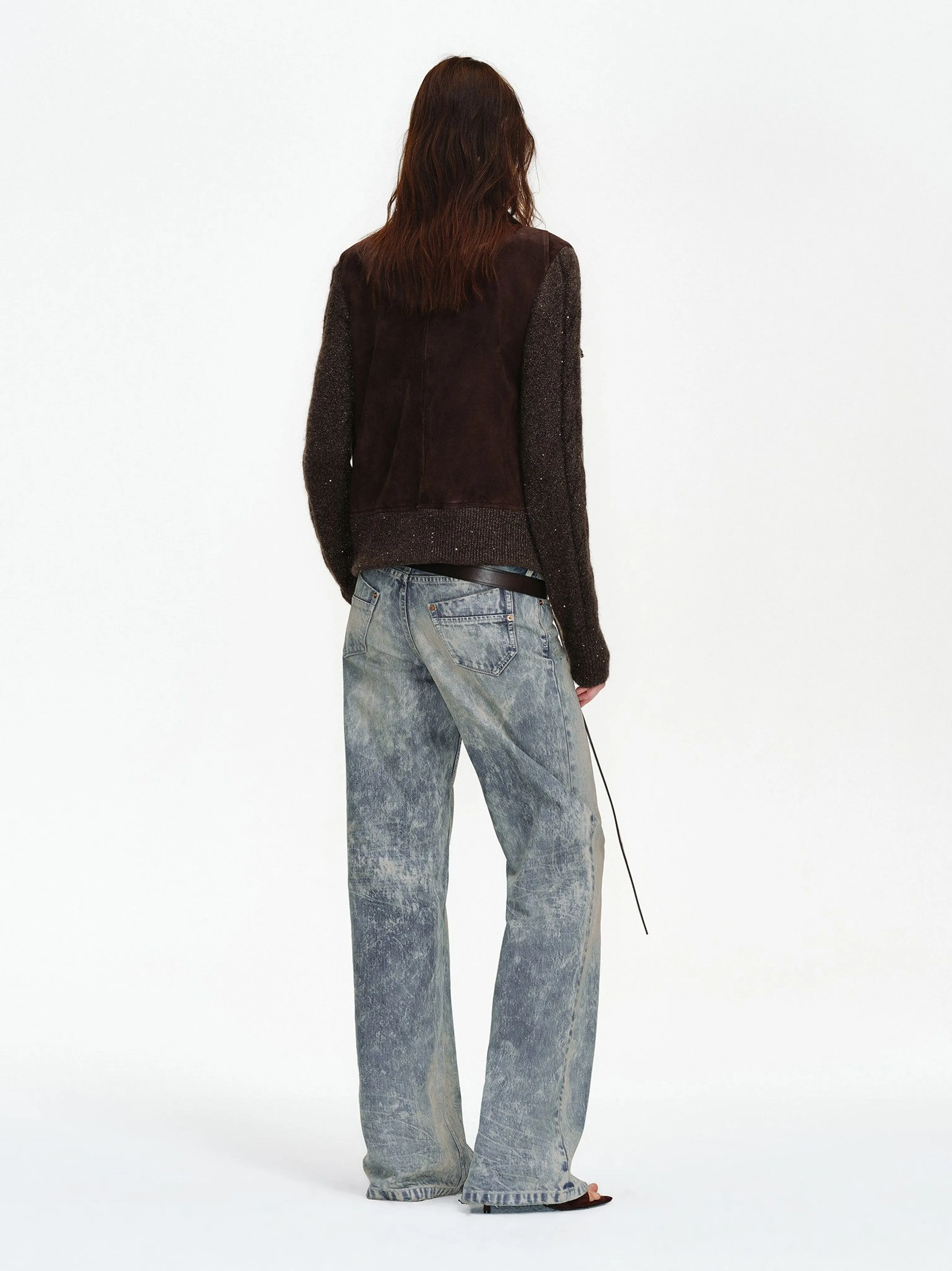 Suede Knit Jacket - Image 2