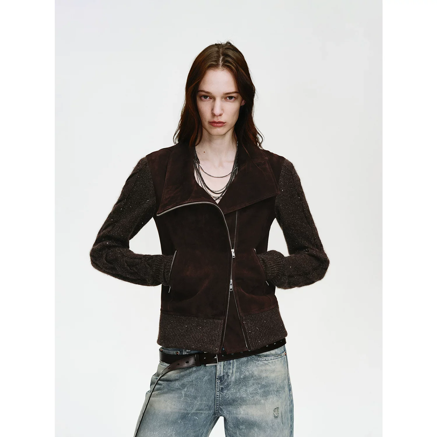 Suede Knit Jacket - Image 3