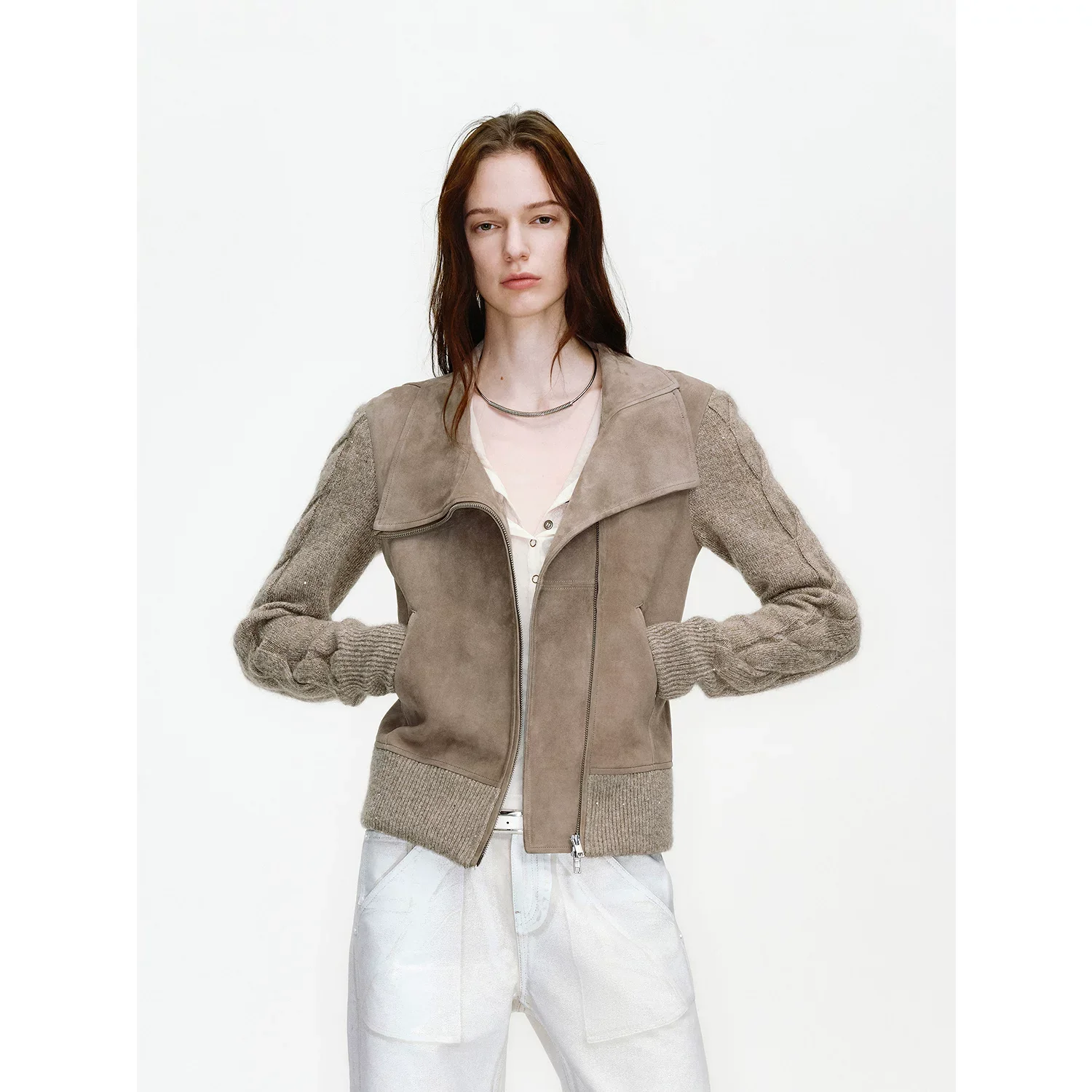 Suede Knit Jacket - Image 4