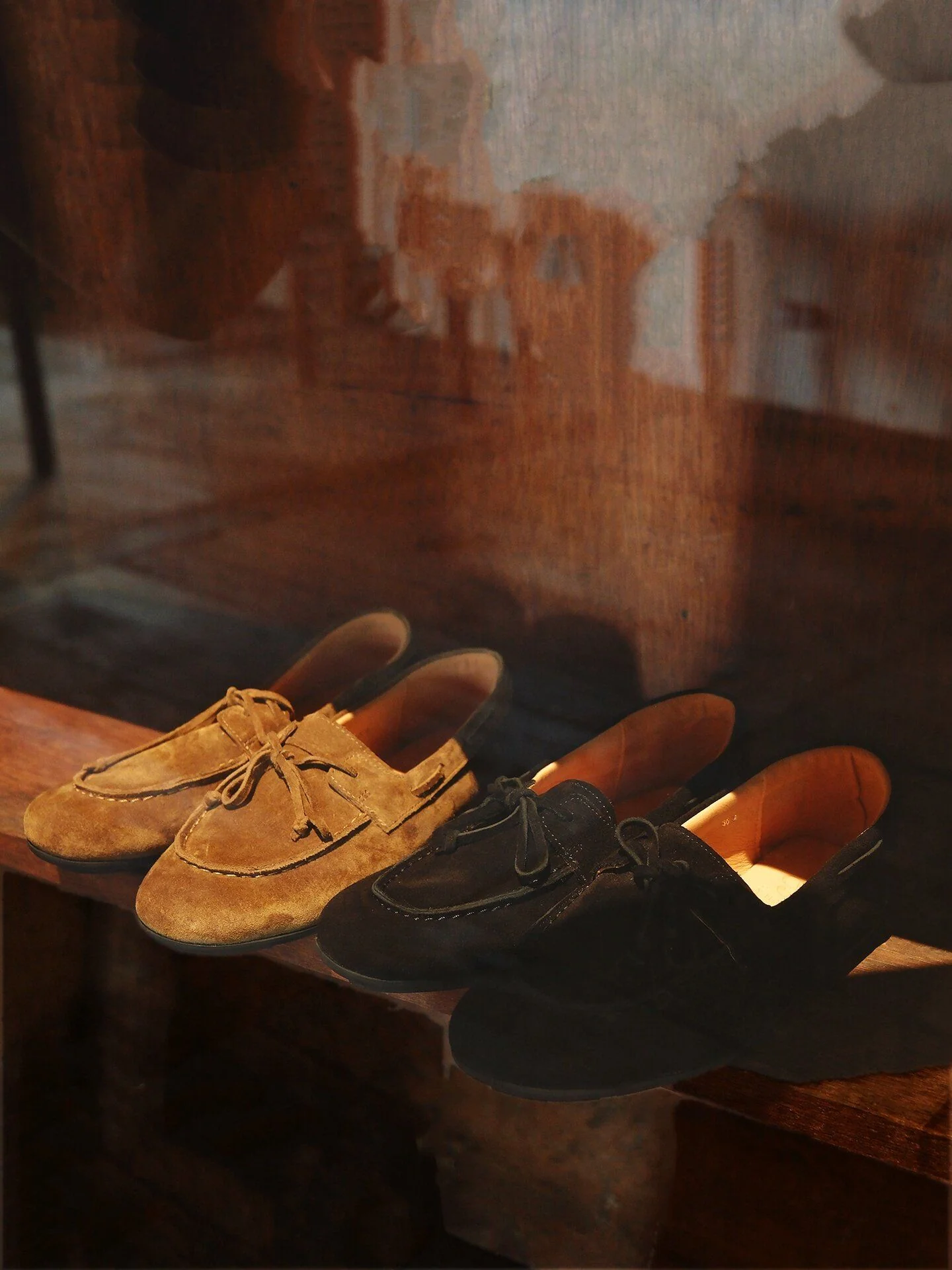 Suede Lace Loafers