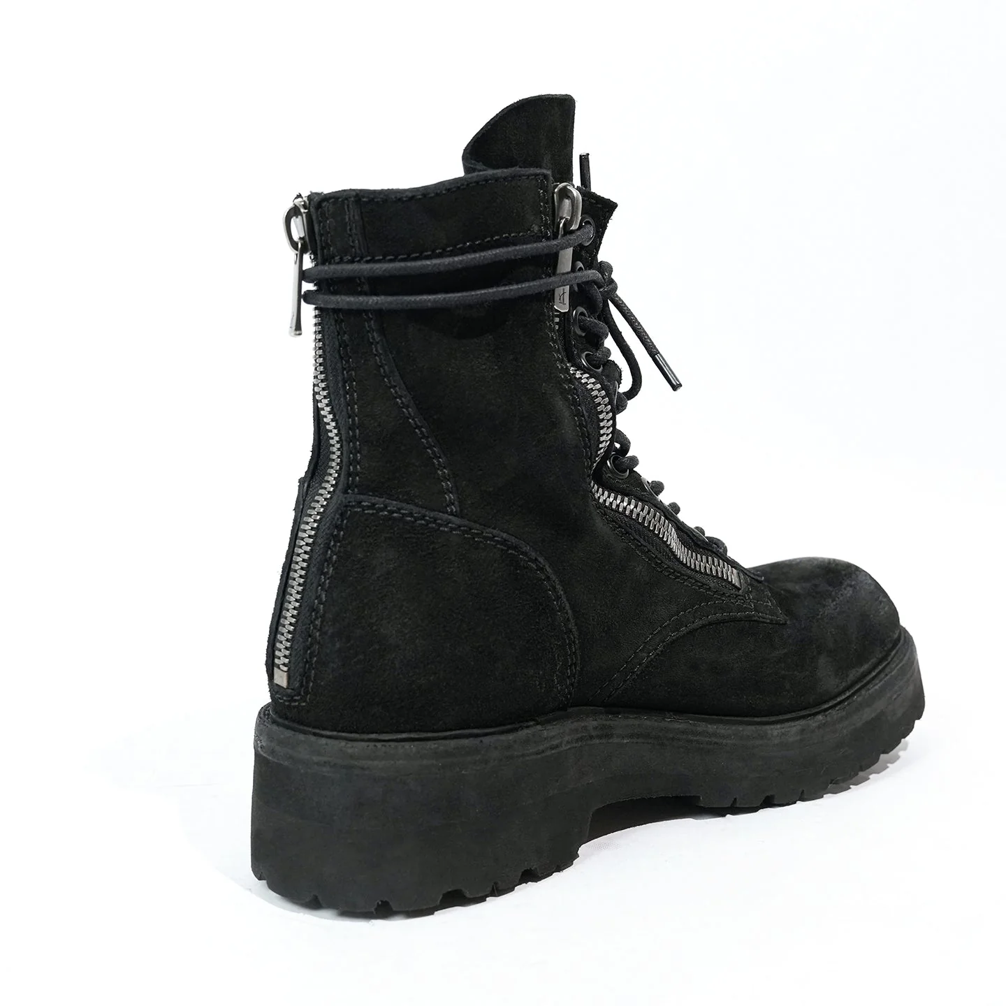 Suede Lace-Up Boots - Image 3