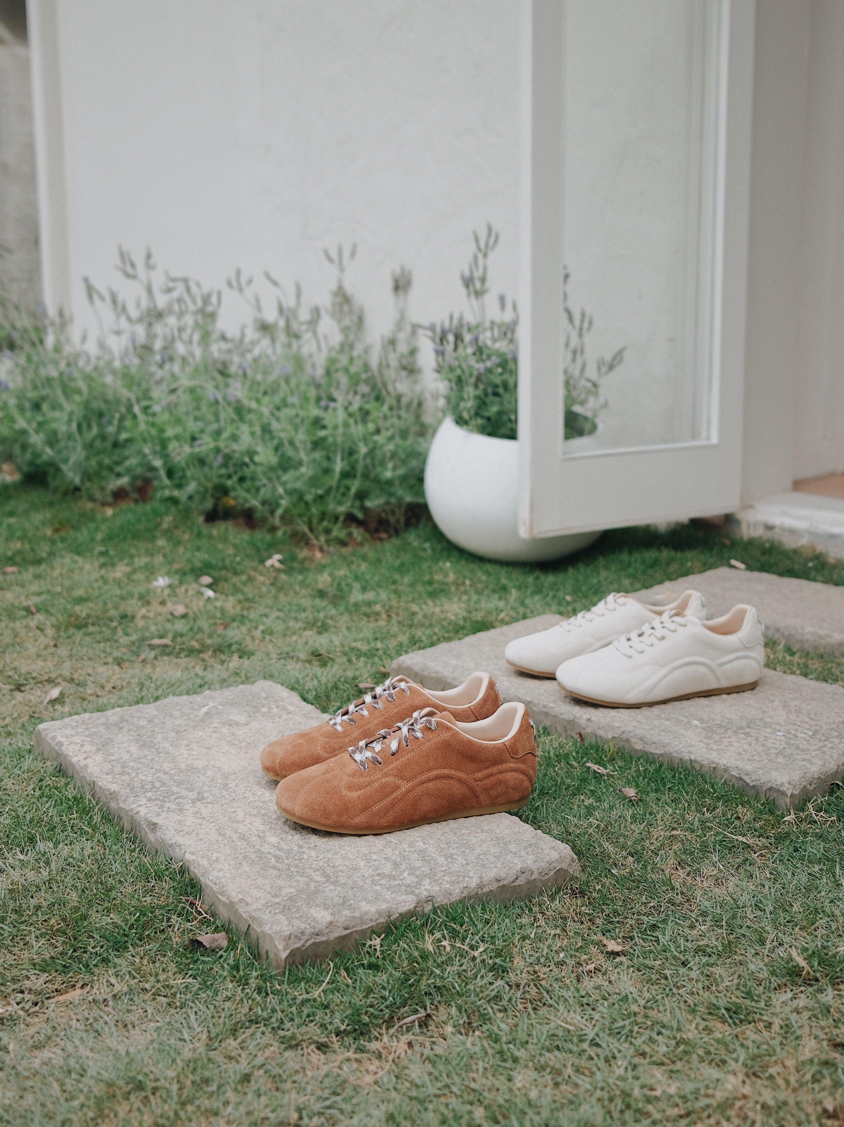 Suede Low-Top Sneakers - Image 6