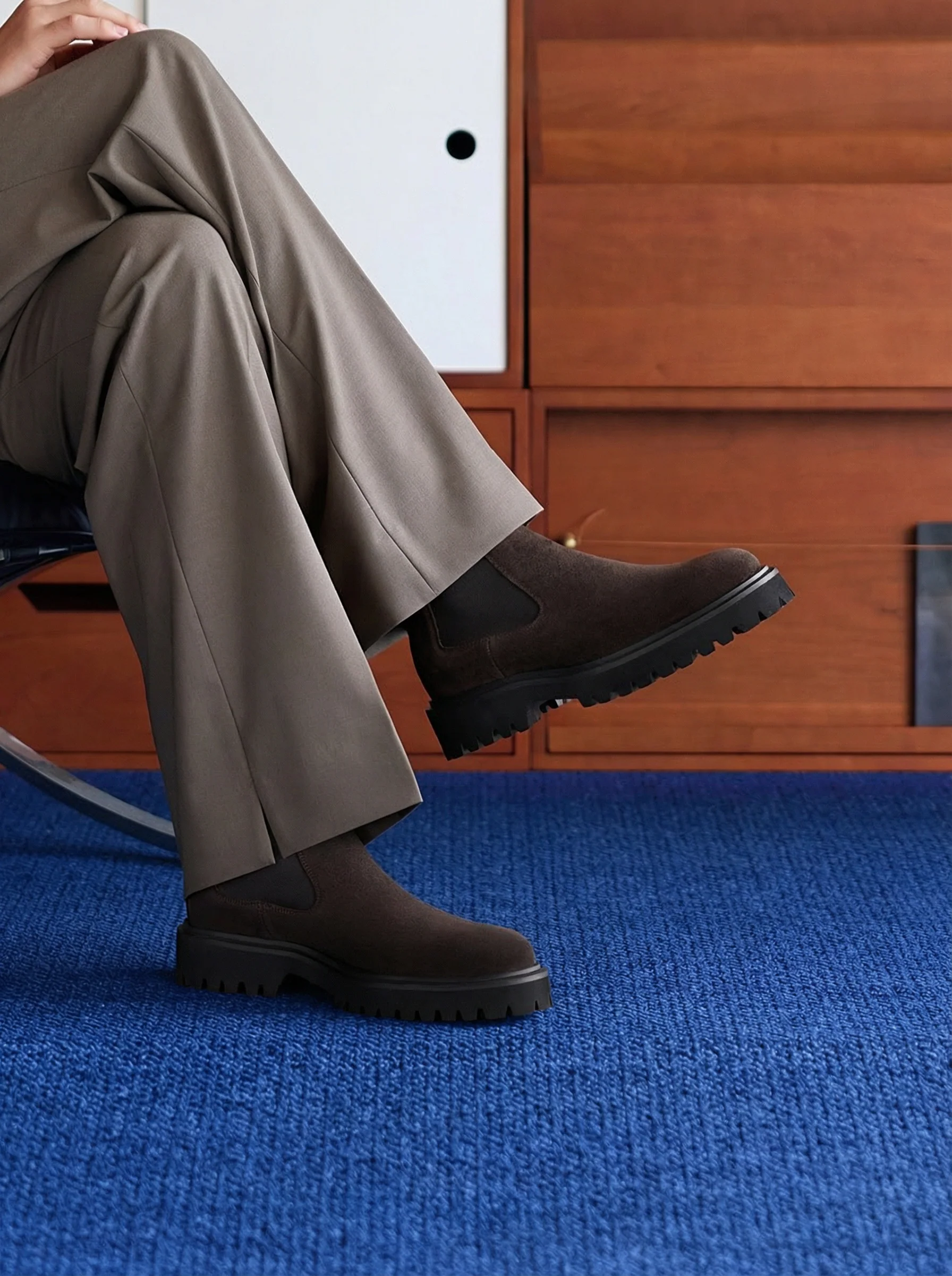 Suede Lug Chelsea Boot - Image 5