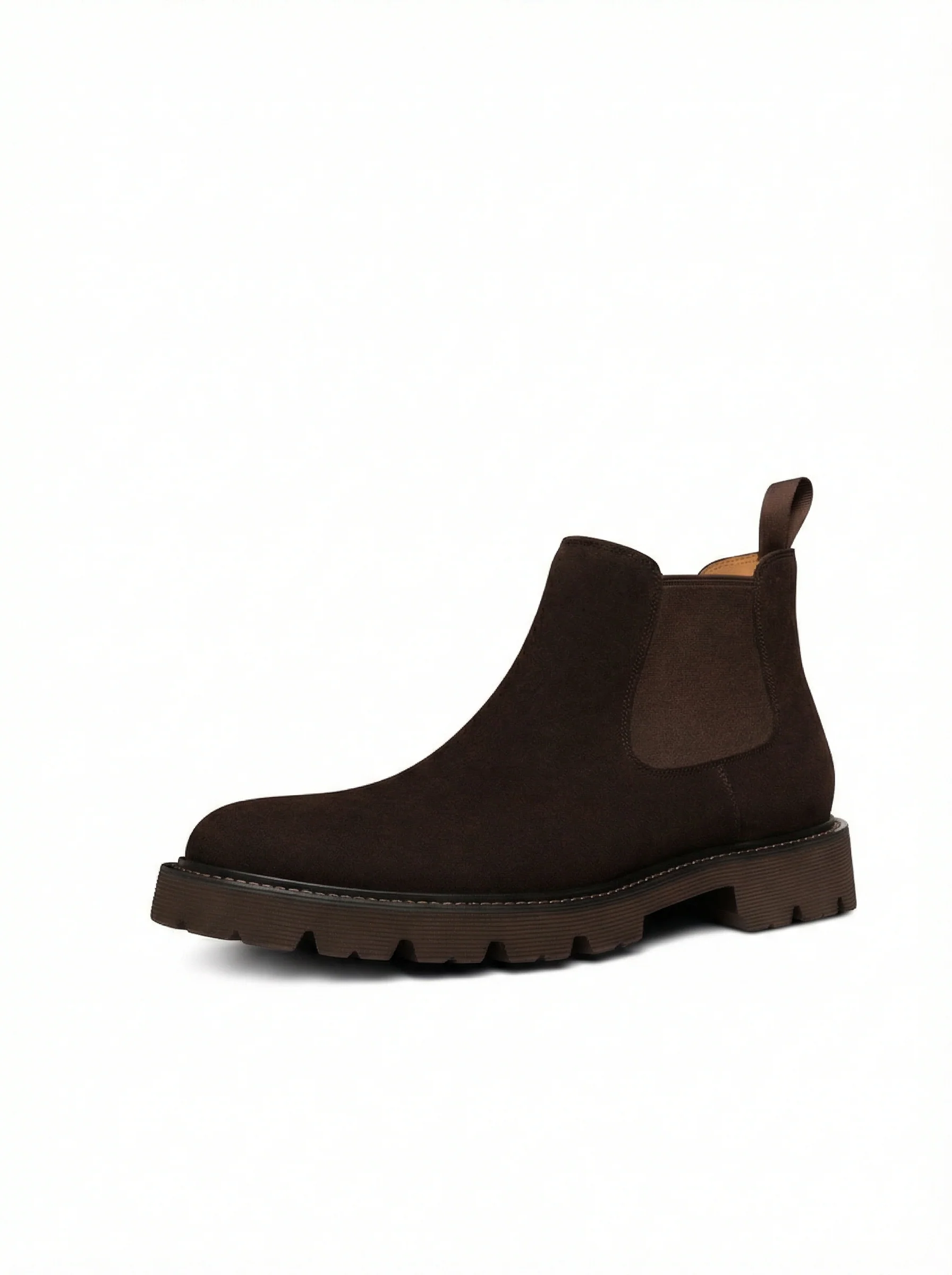 Suede Lug Chelsea Boots - Image 3