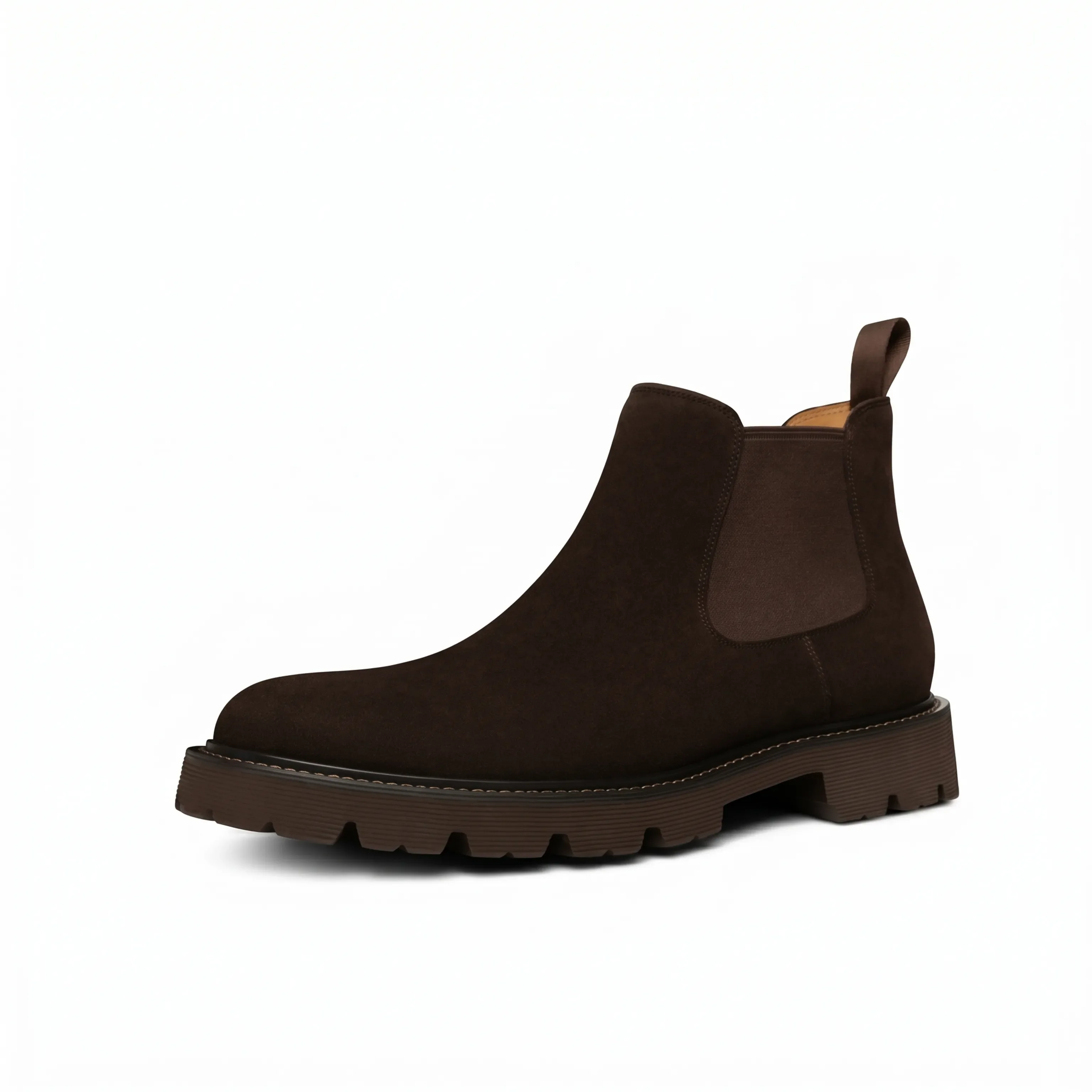Suede Lug Chelsea Boots - Image 4