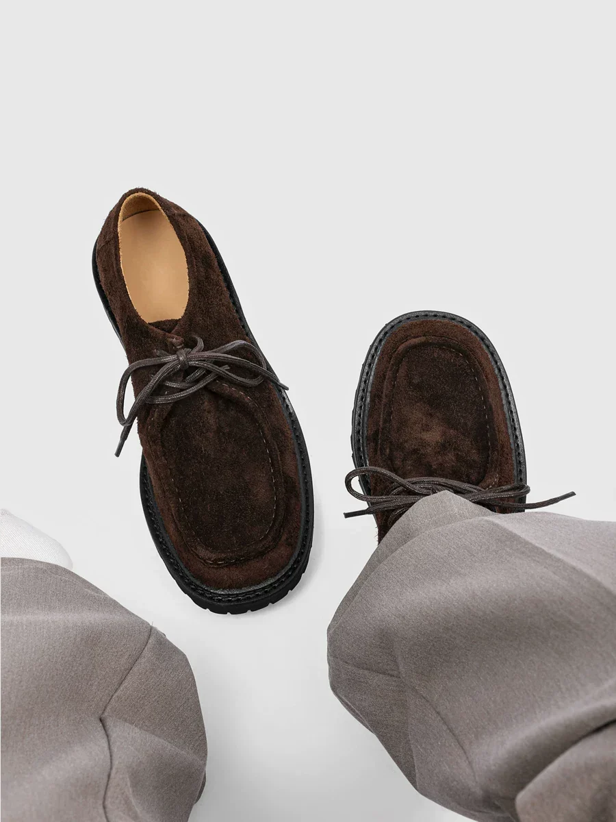 Suede Lug Derbies - Image 5