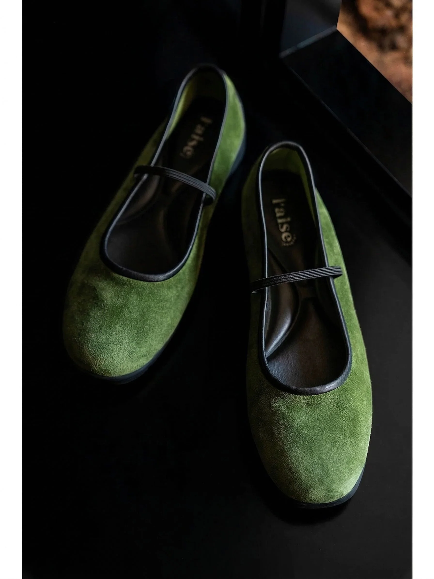 Suede Mary Jane Ballet Flats - Image 2