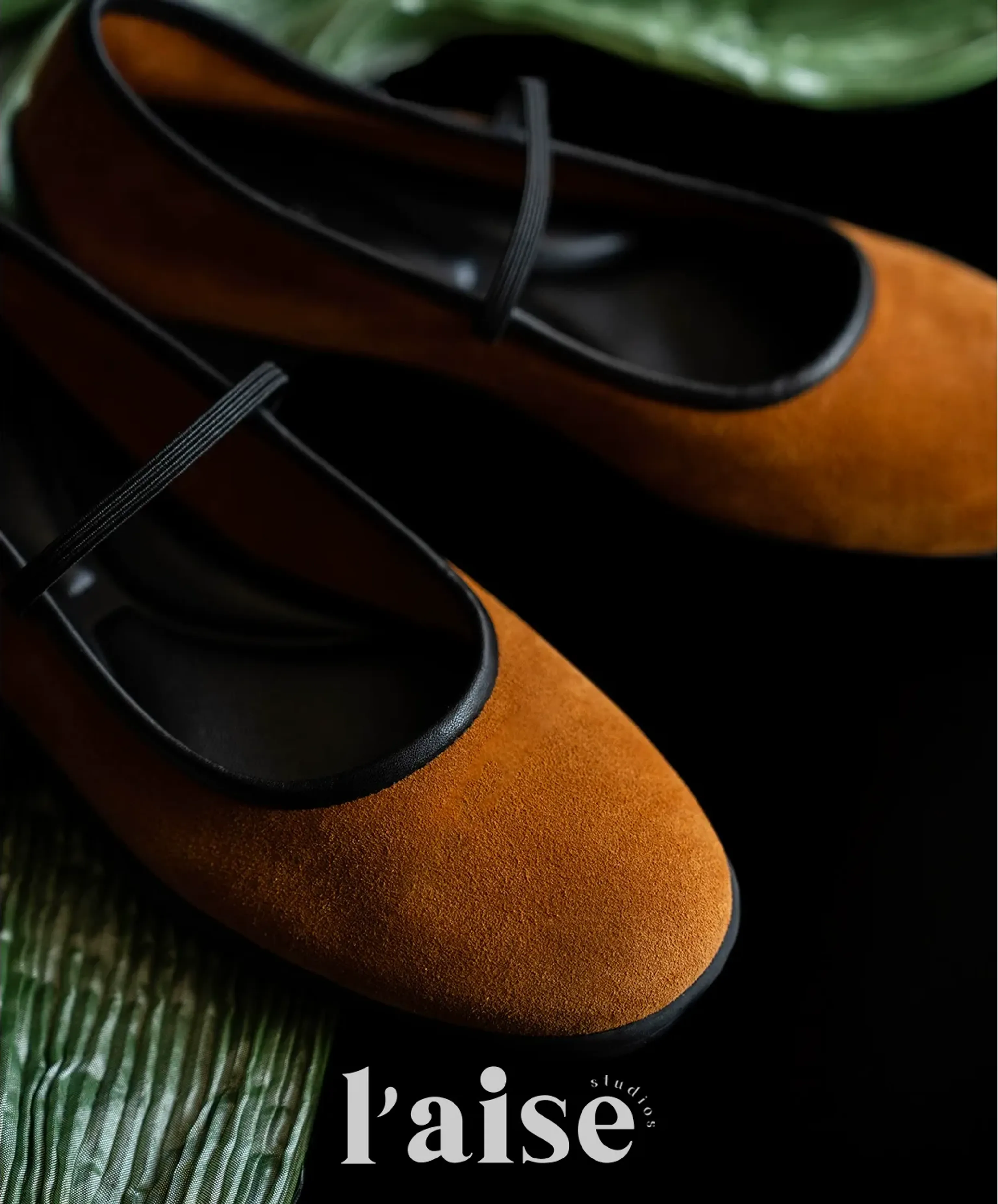Suede Mary Jane Ballet Flats - Image 6