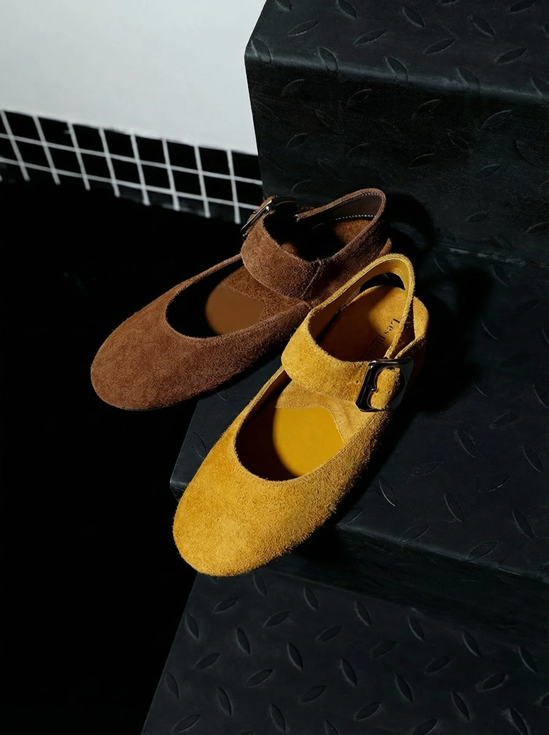 Suede Mary Jane Flats - Image 7
